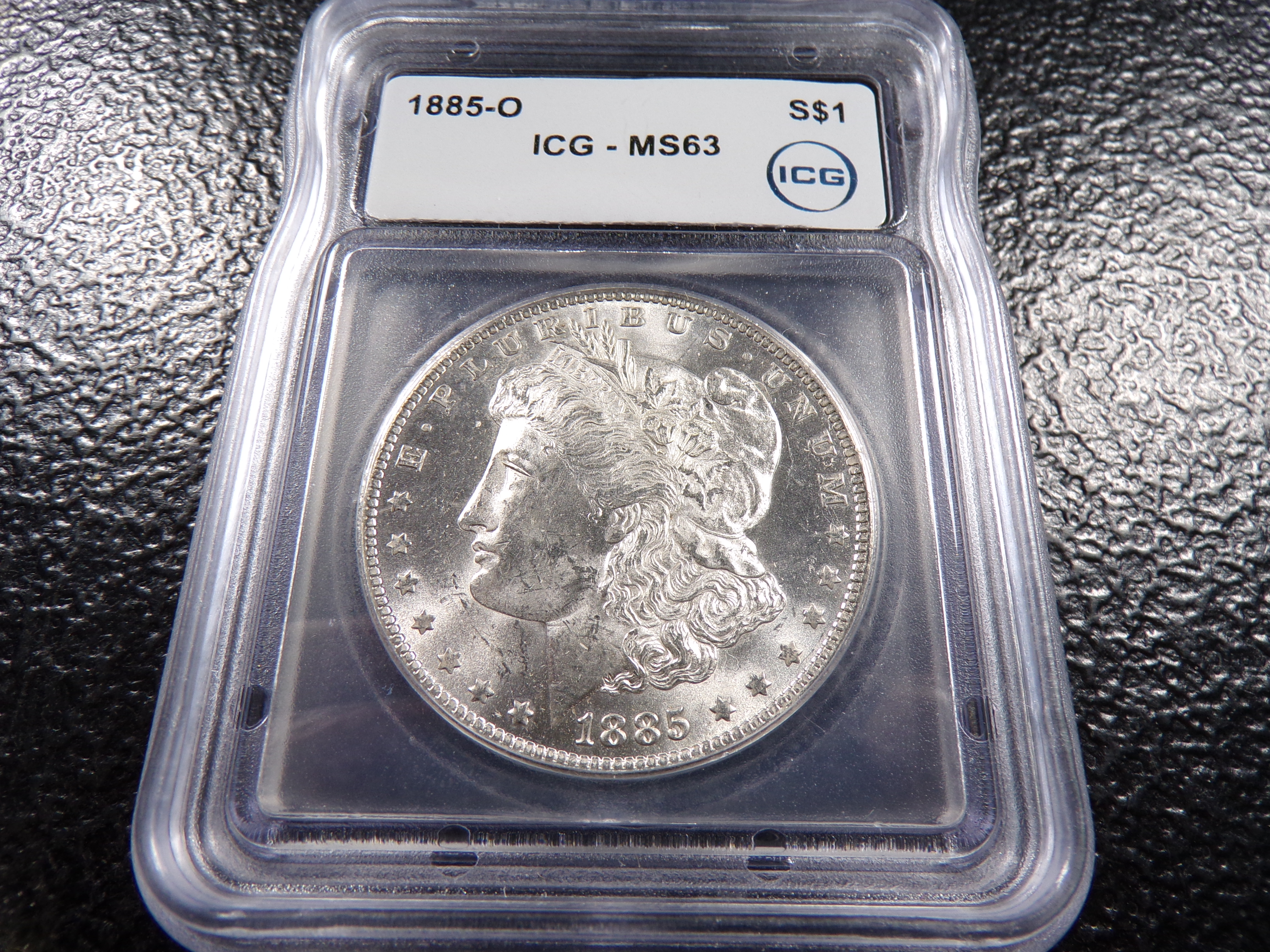 1885-O ICG MS63 MORGAN SILVER DOLLAR
