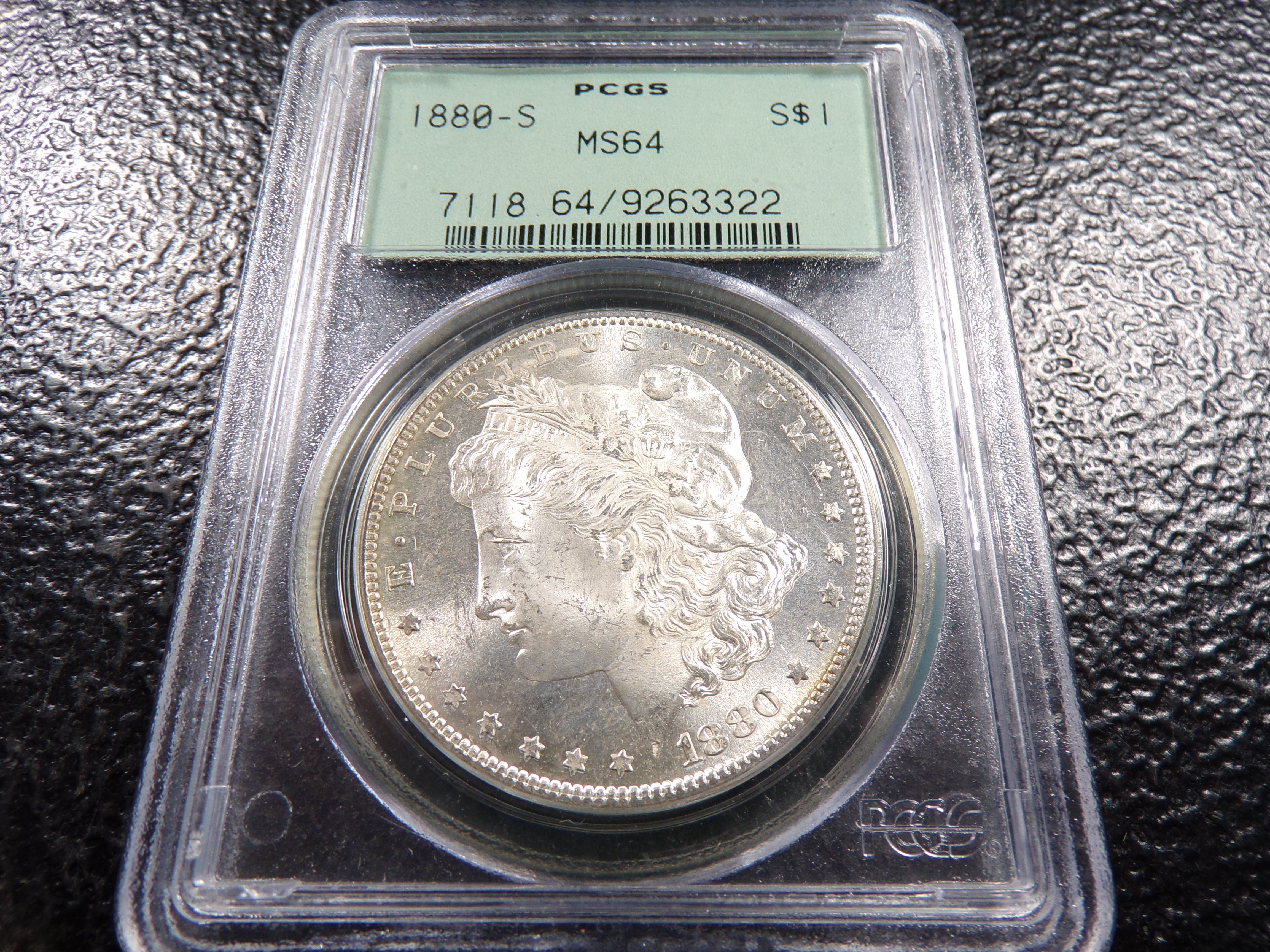 1880-S PCGS MS64 HIGH GRADE MORGAN SILVER DOLLAR