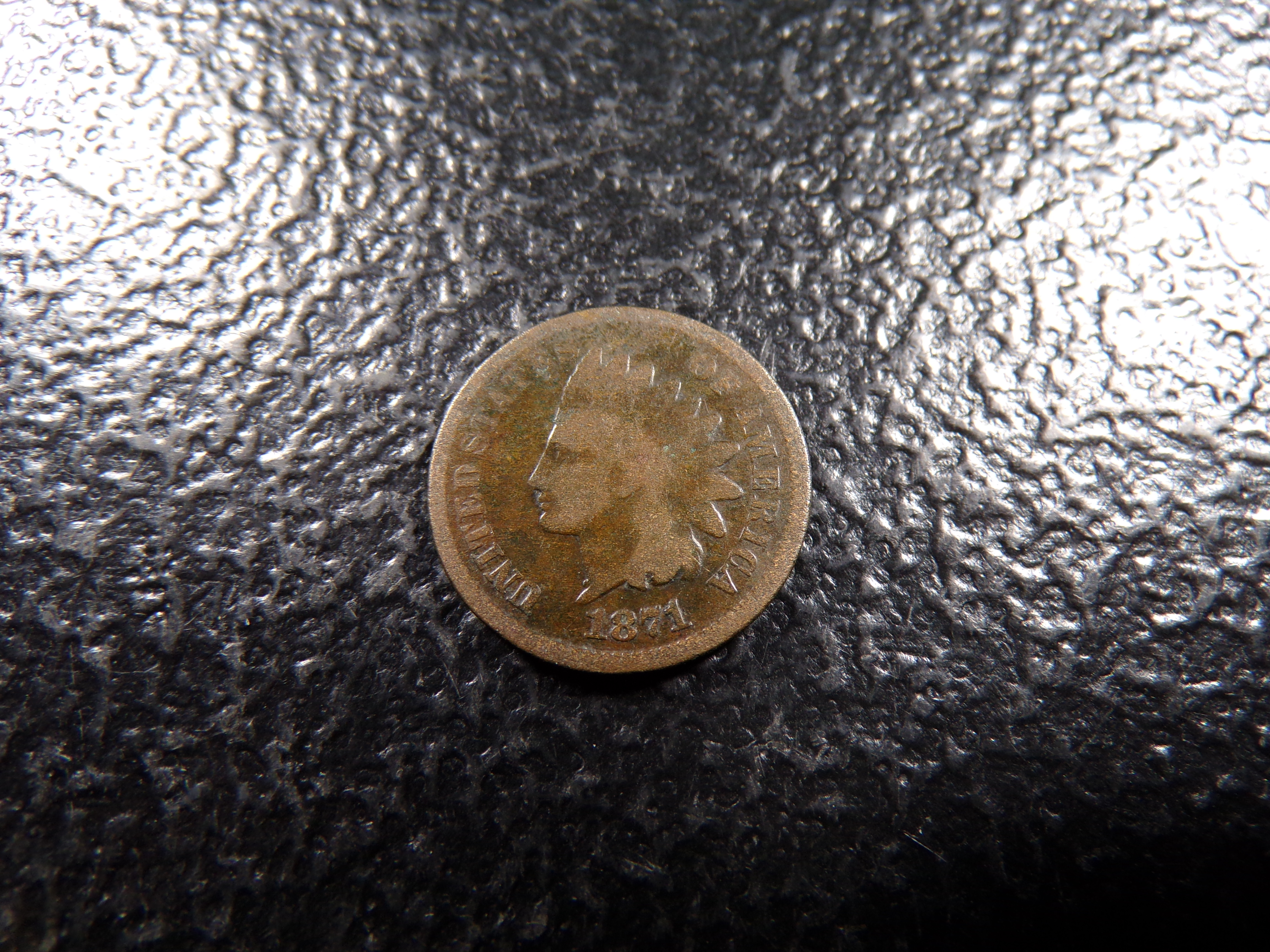 1871 RARE DATE INDIAN HEAD CENT