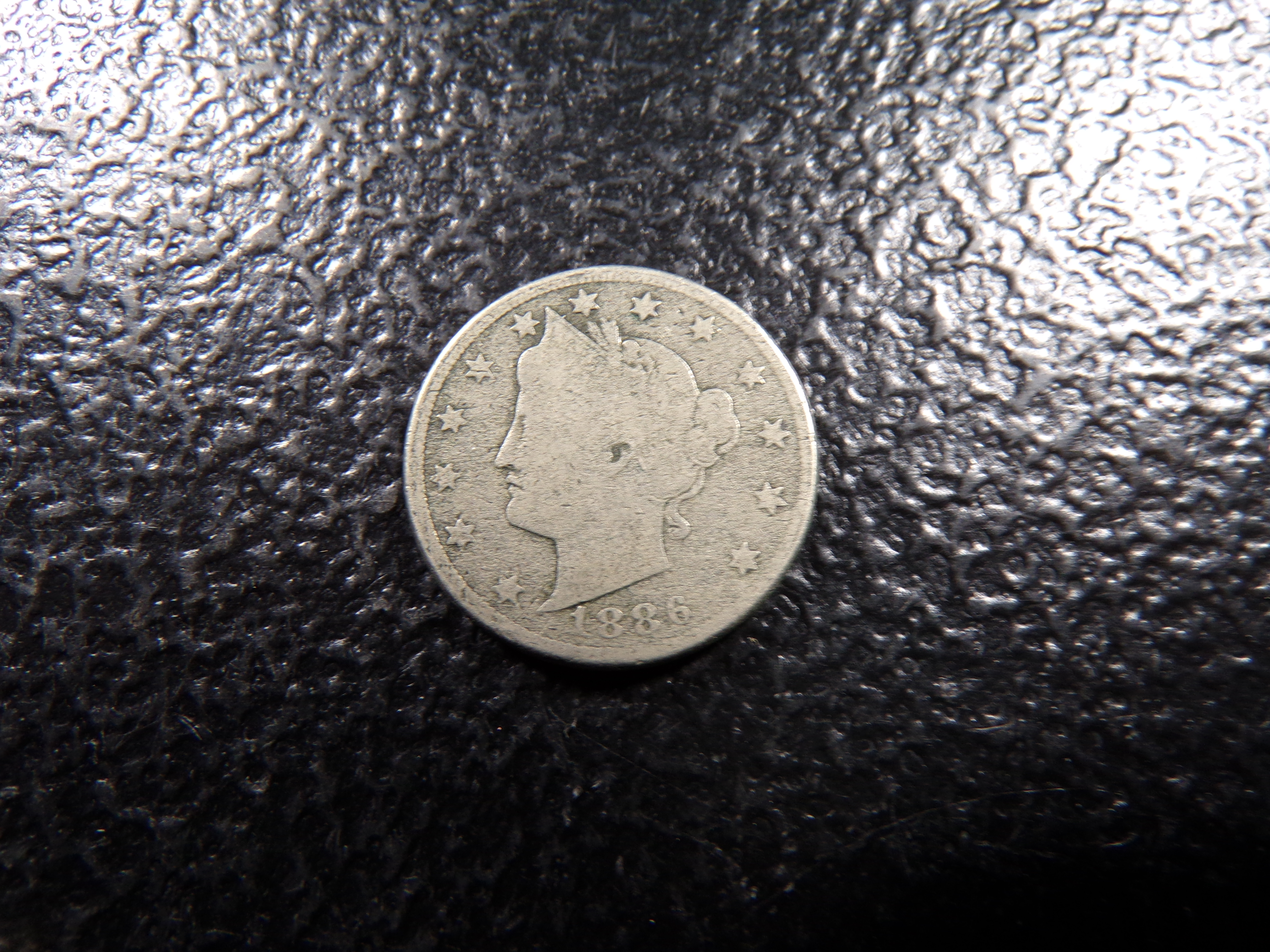 1886 KEY DATE LIBERTY HEAD V NICKEL