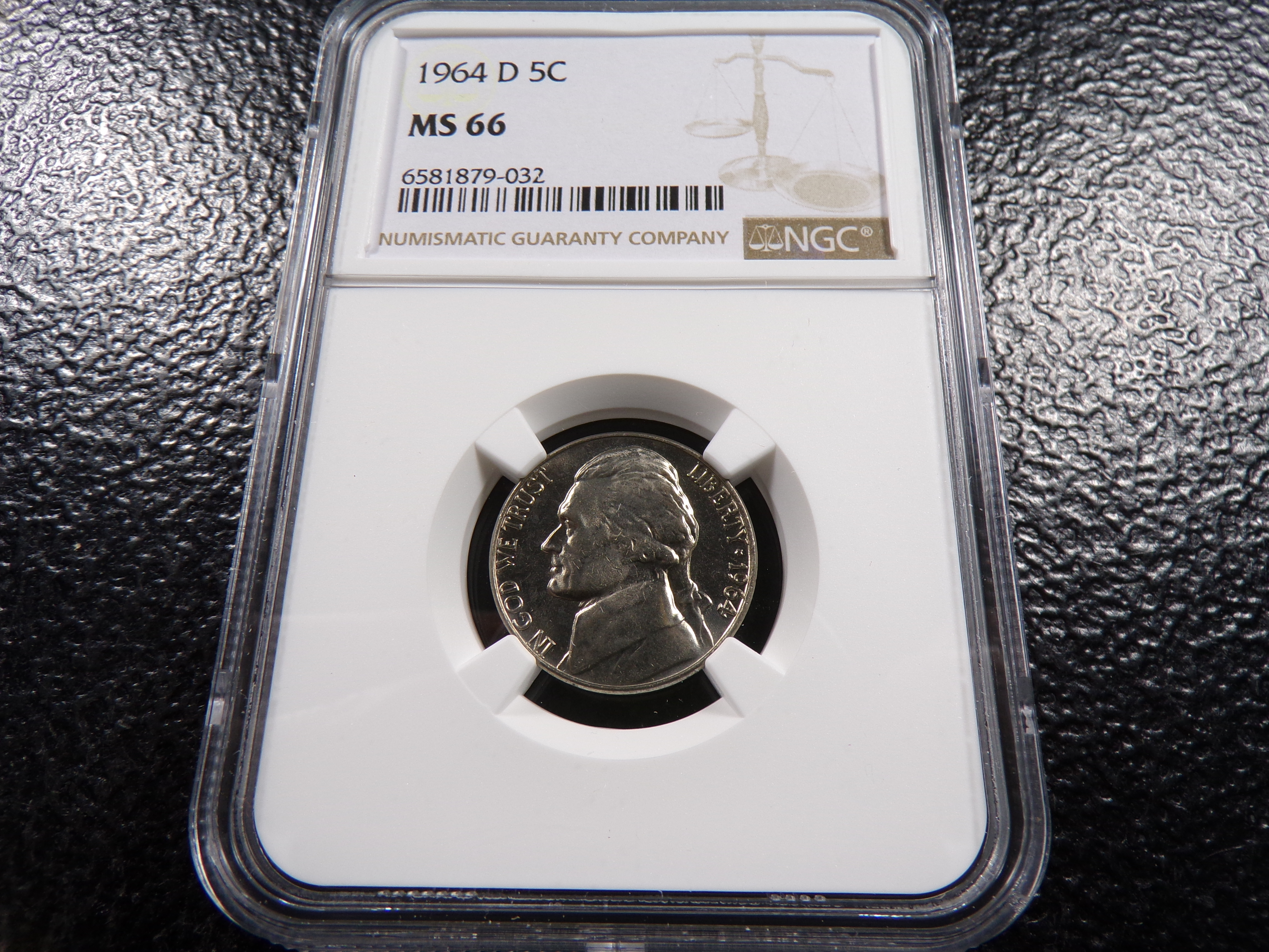 1964-D NGC MS66 JEFFERSON NICKEL