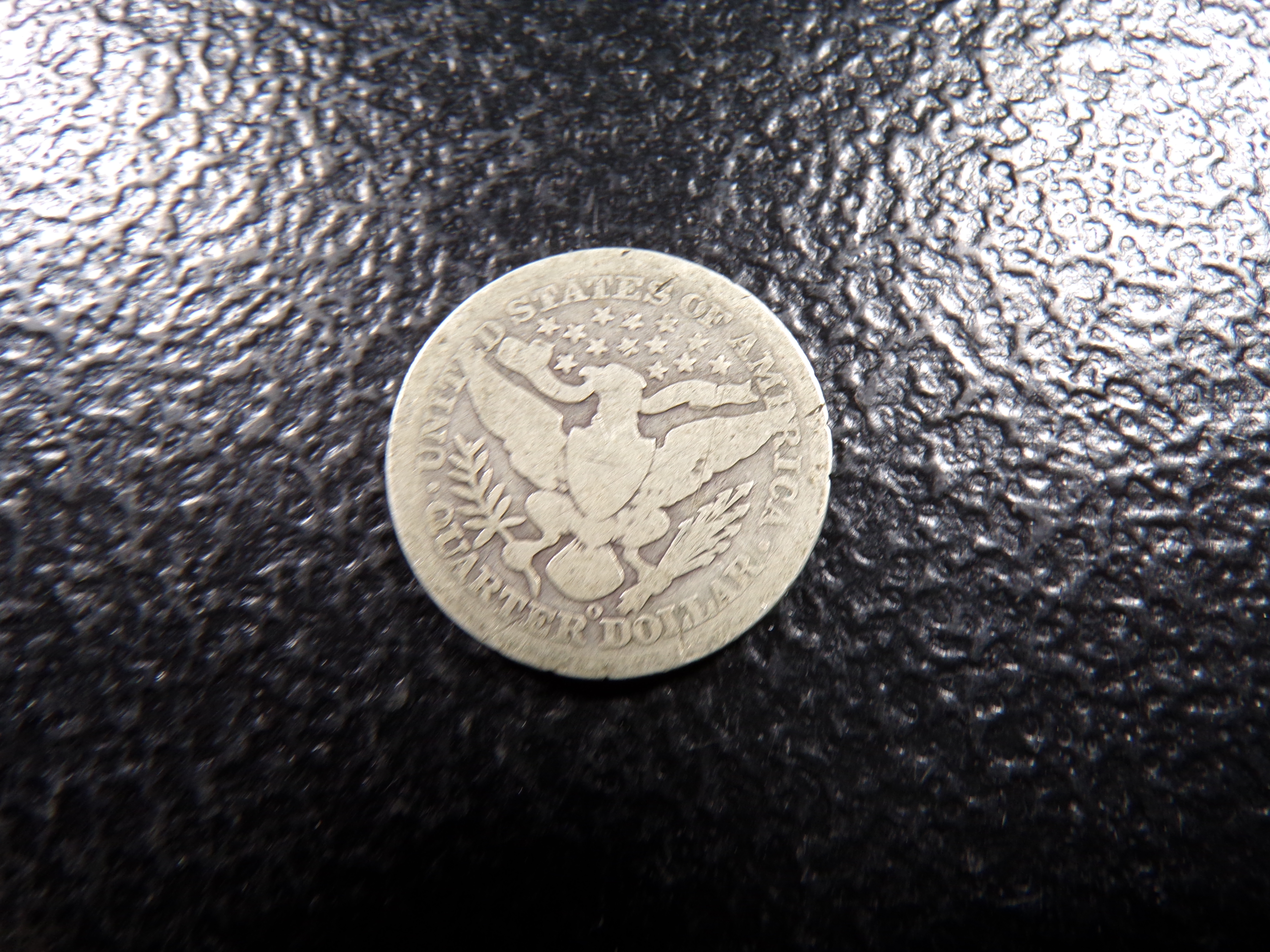 1896-O RARE DATE BARBER SILVER QUARTER