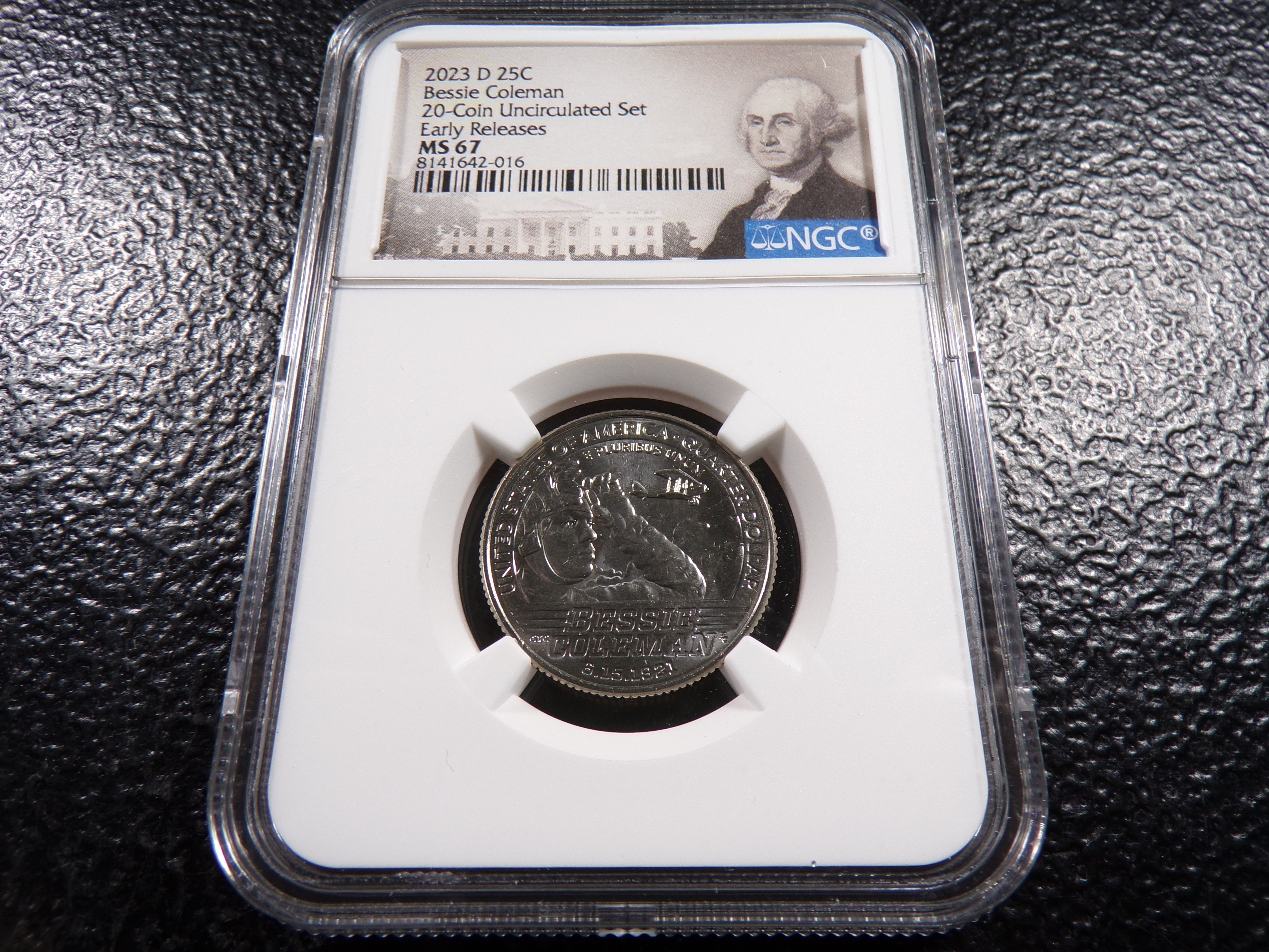 2023-D NGC MS67 EARLY RELEASES BESSIE COLEMAN QUARTER