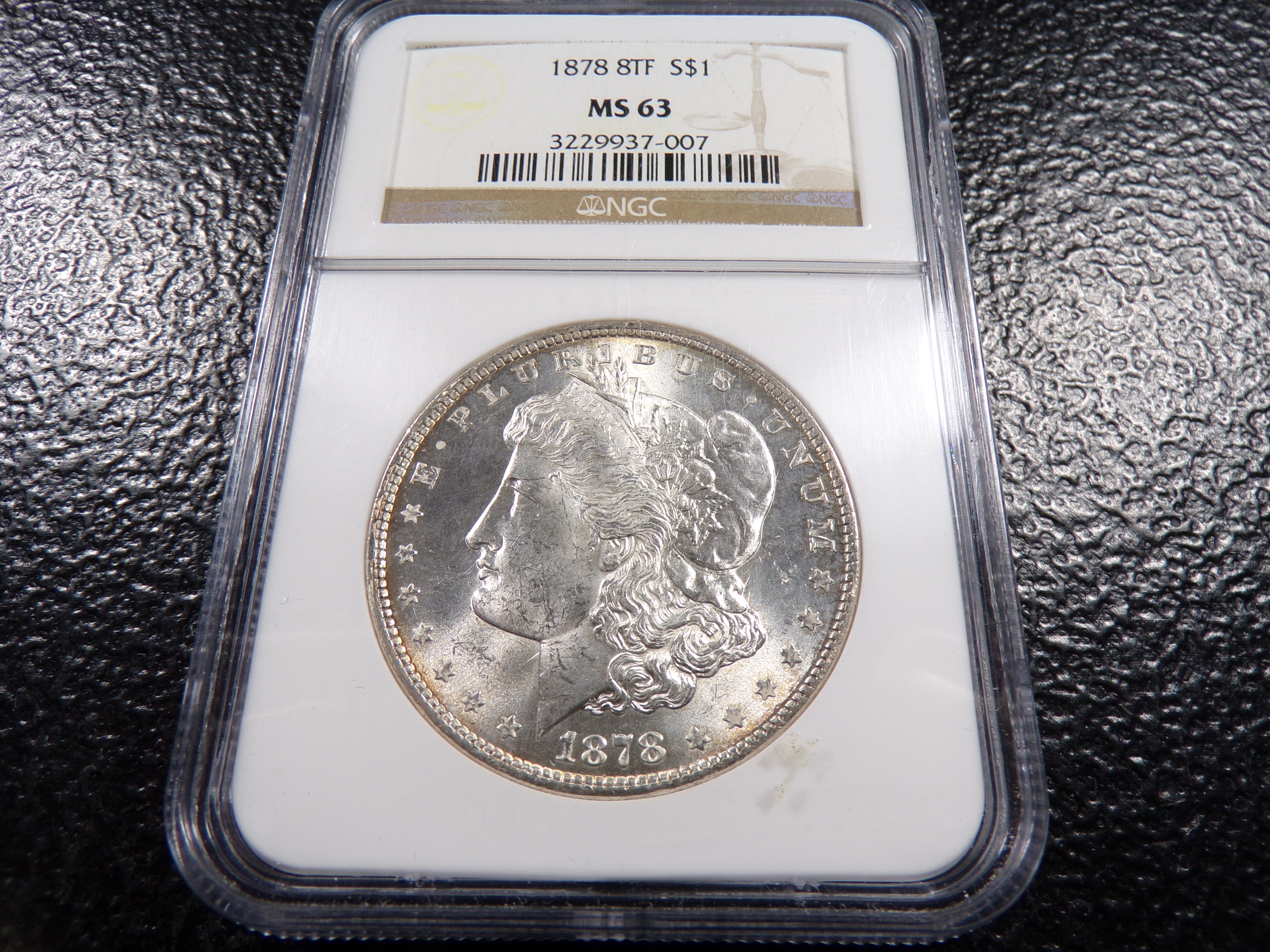 1878 8TF NGC MS63 MORGAN SILVER DOLLAR