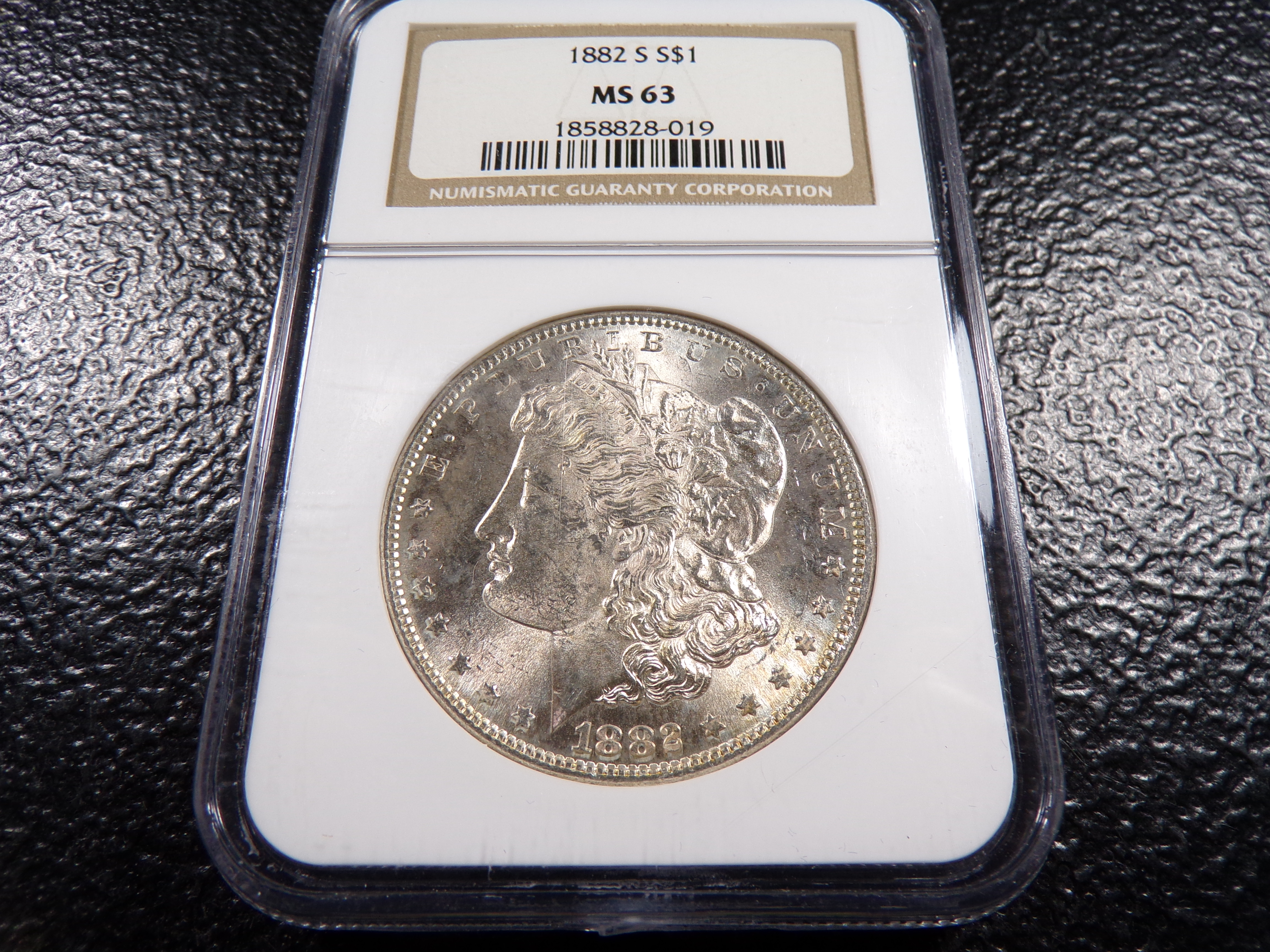 1882-S NGC MS63 MORGAN SILVER DOLLAR
