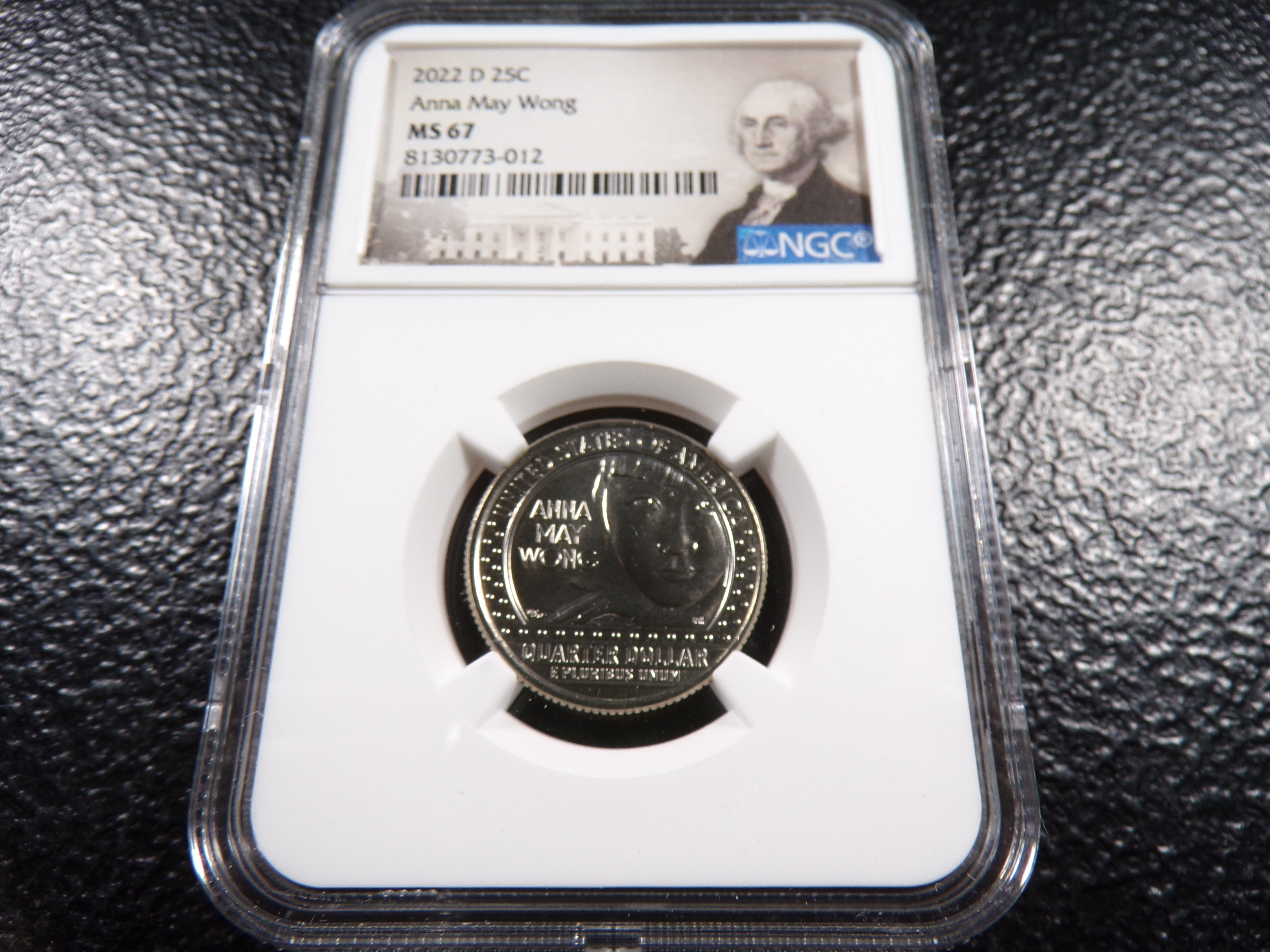 2022-D NGC MS67 ANNA MAY WONG QUARTER