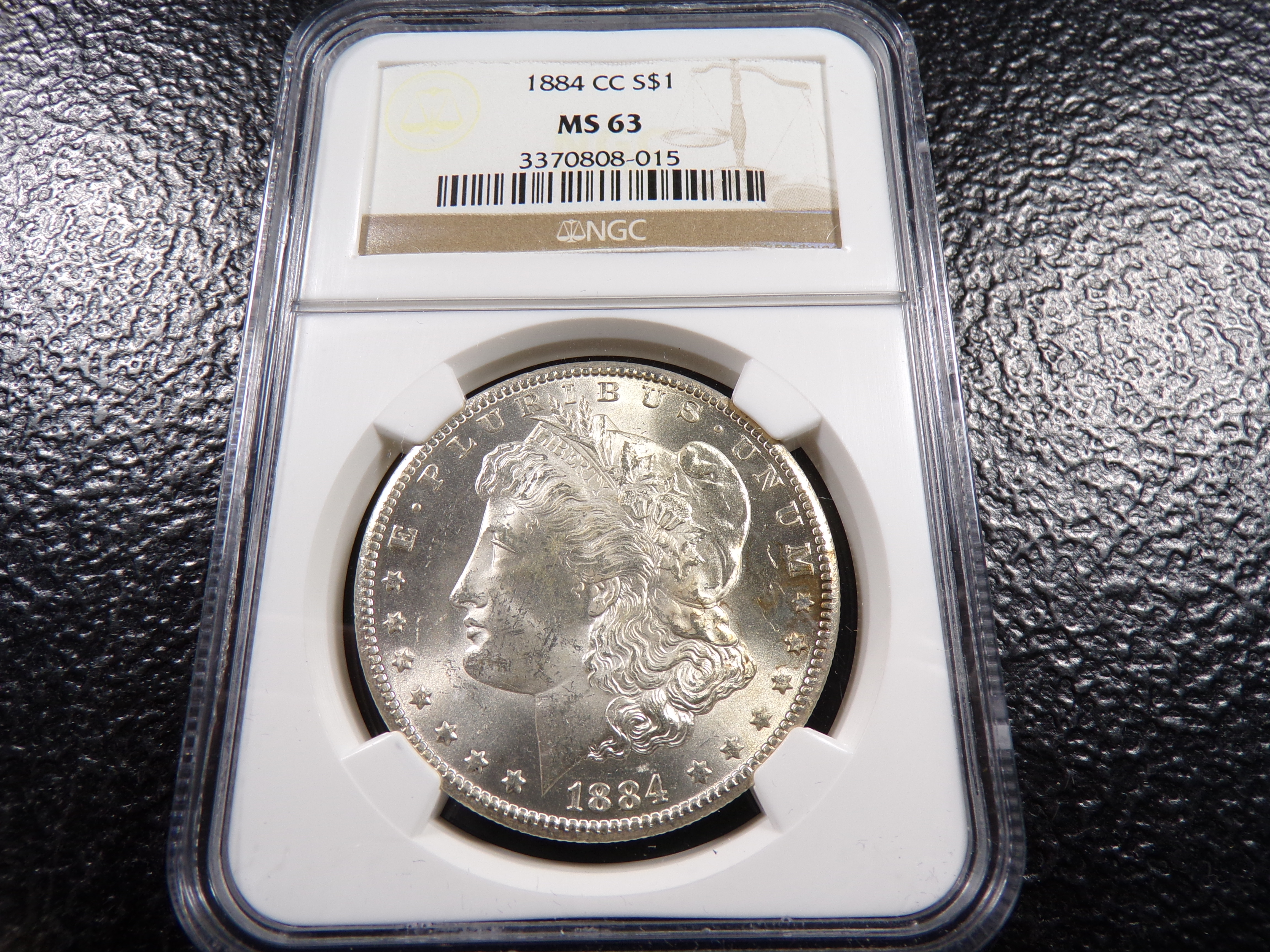 1884-CC NGC MS63 CARSON CITY MORGAN SILVER DOLLAR