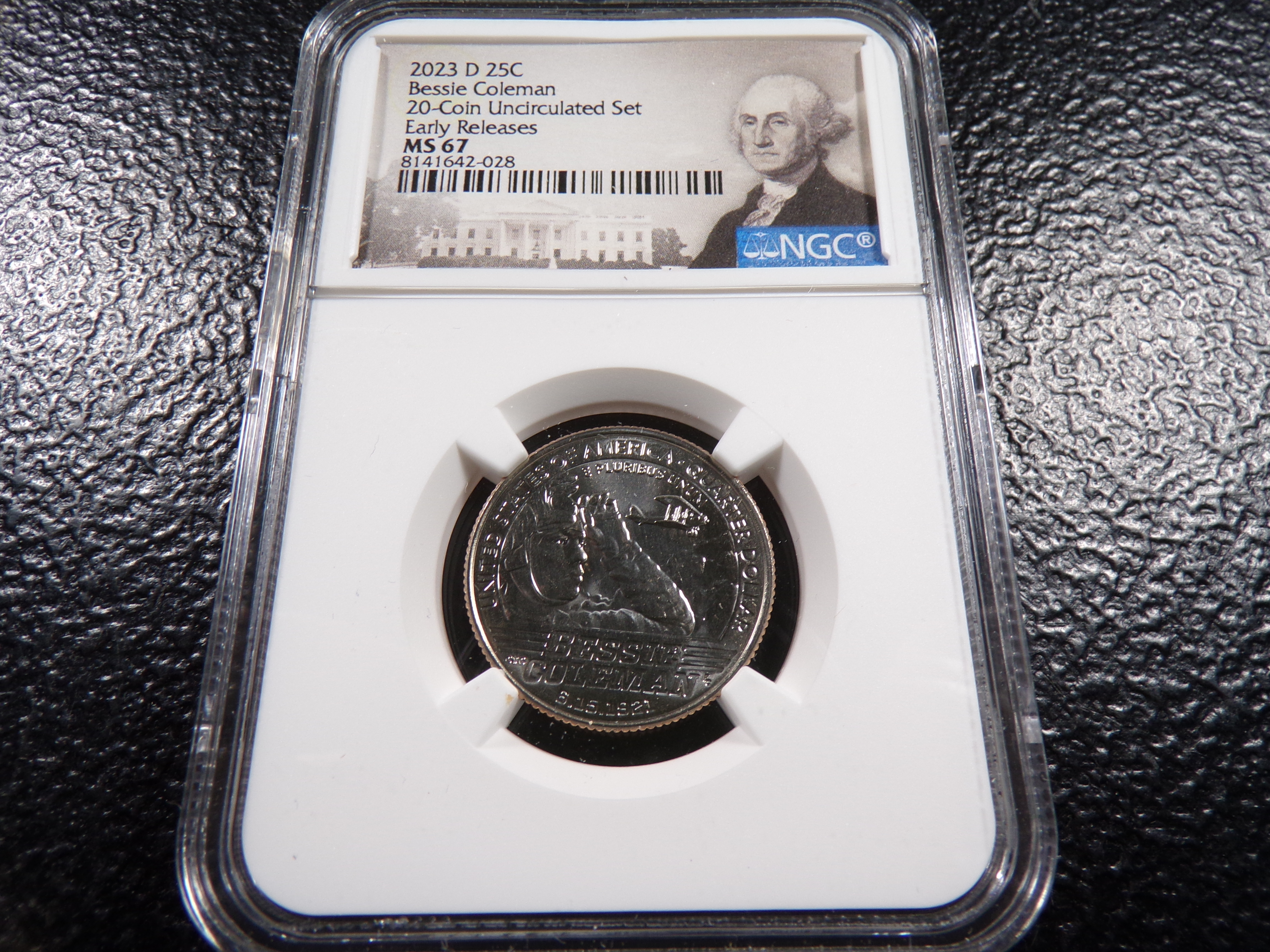 2023-D NGC MS67 EARLY RELEASES BESSIE COLEMAN QUARTER