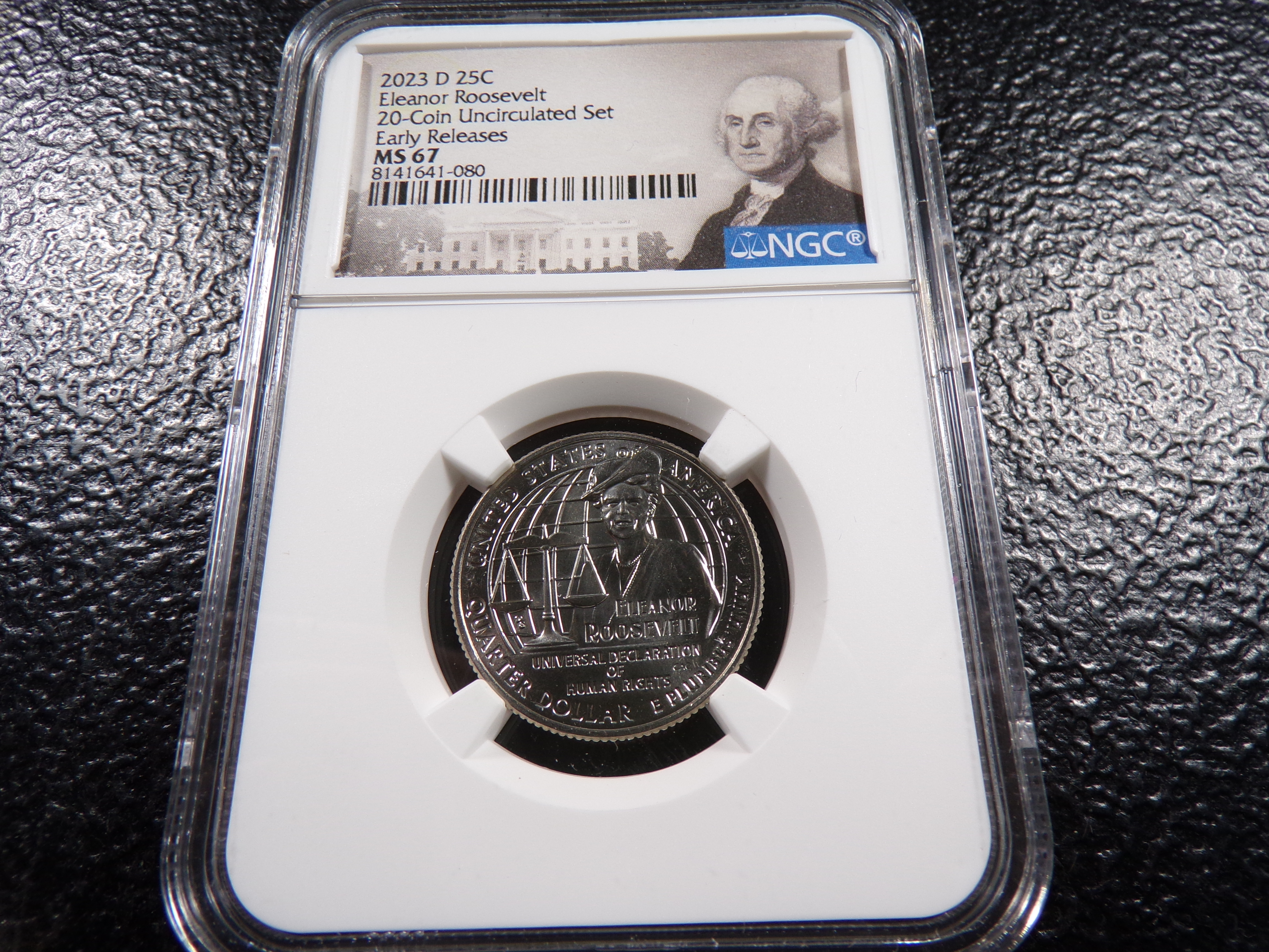 2023-D NGC MS67 ELEANOR ROOSEVELT EARLY RELEASES QUARTER