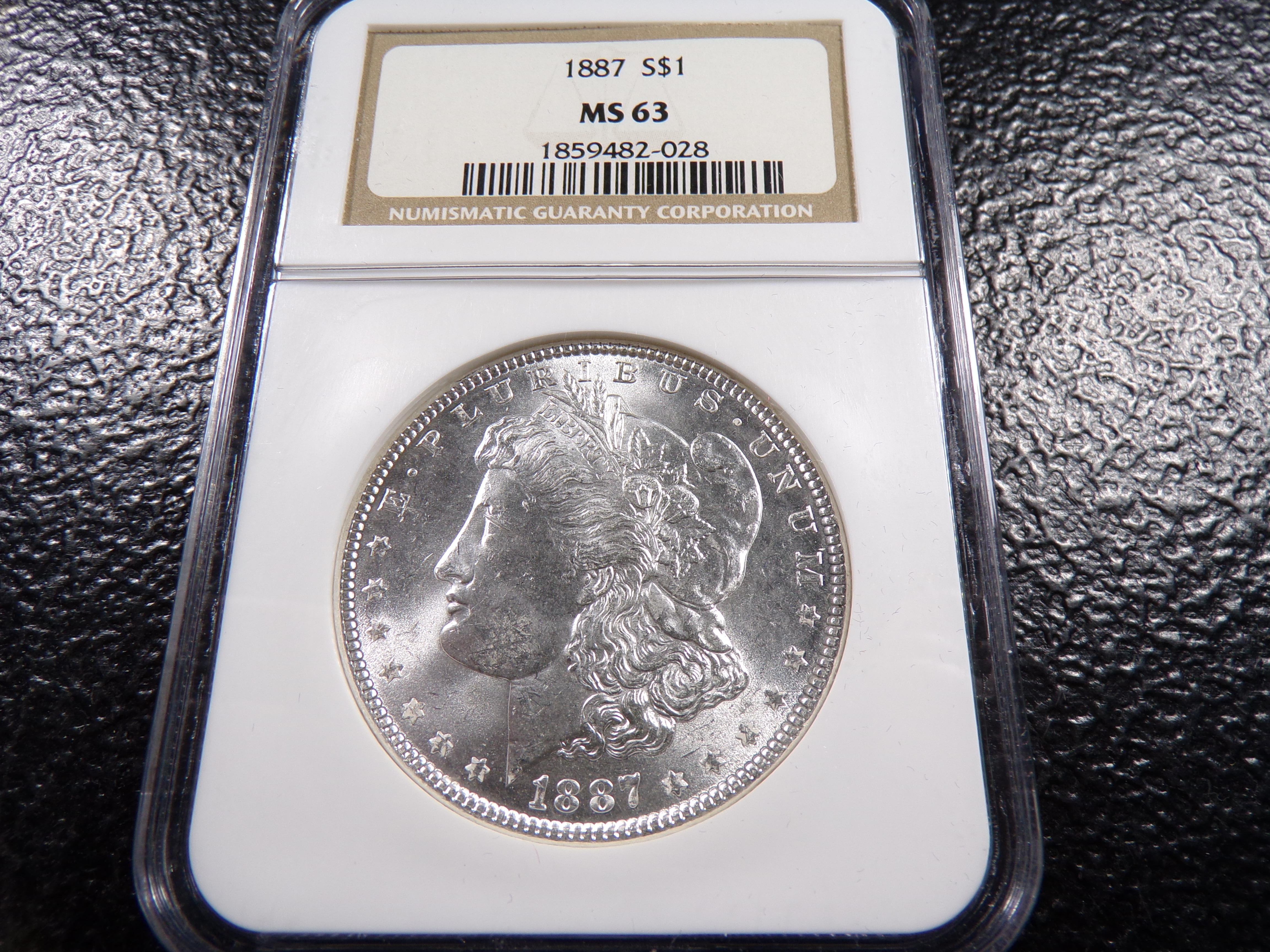 1887 NGC MS63 MORGAN SILVER DOLLAR