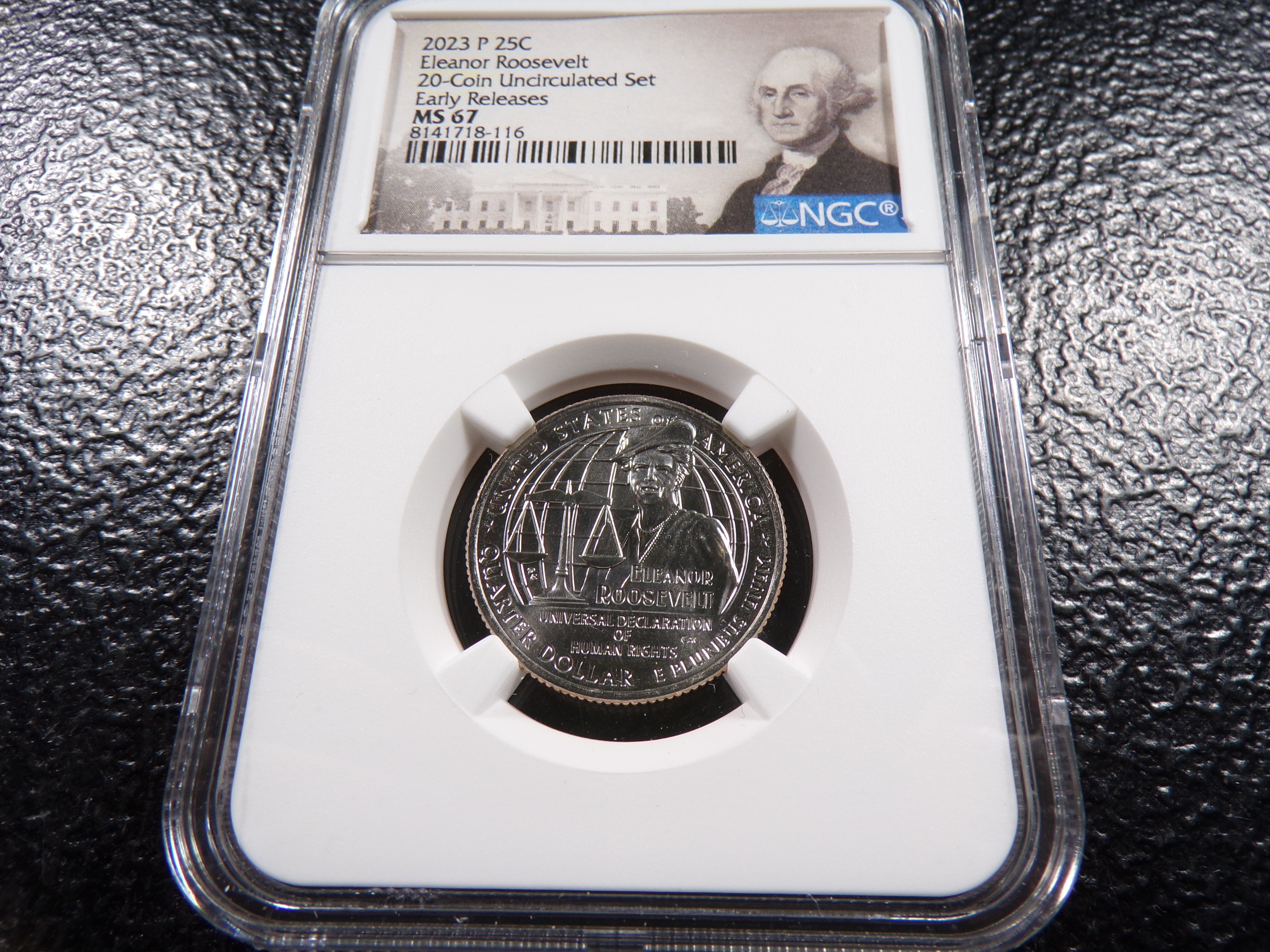 2023-P NGC MS67 EARLY RELEASES ELEANOR ROOSEVELT QUARTER