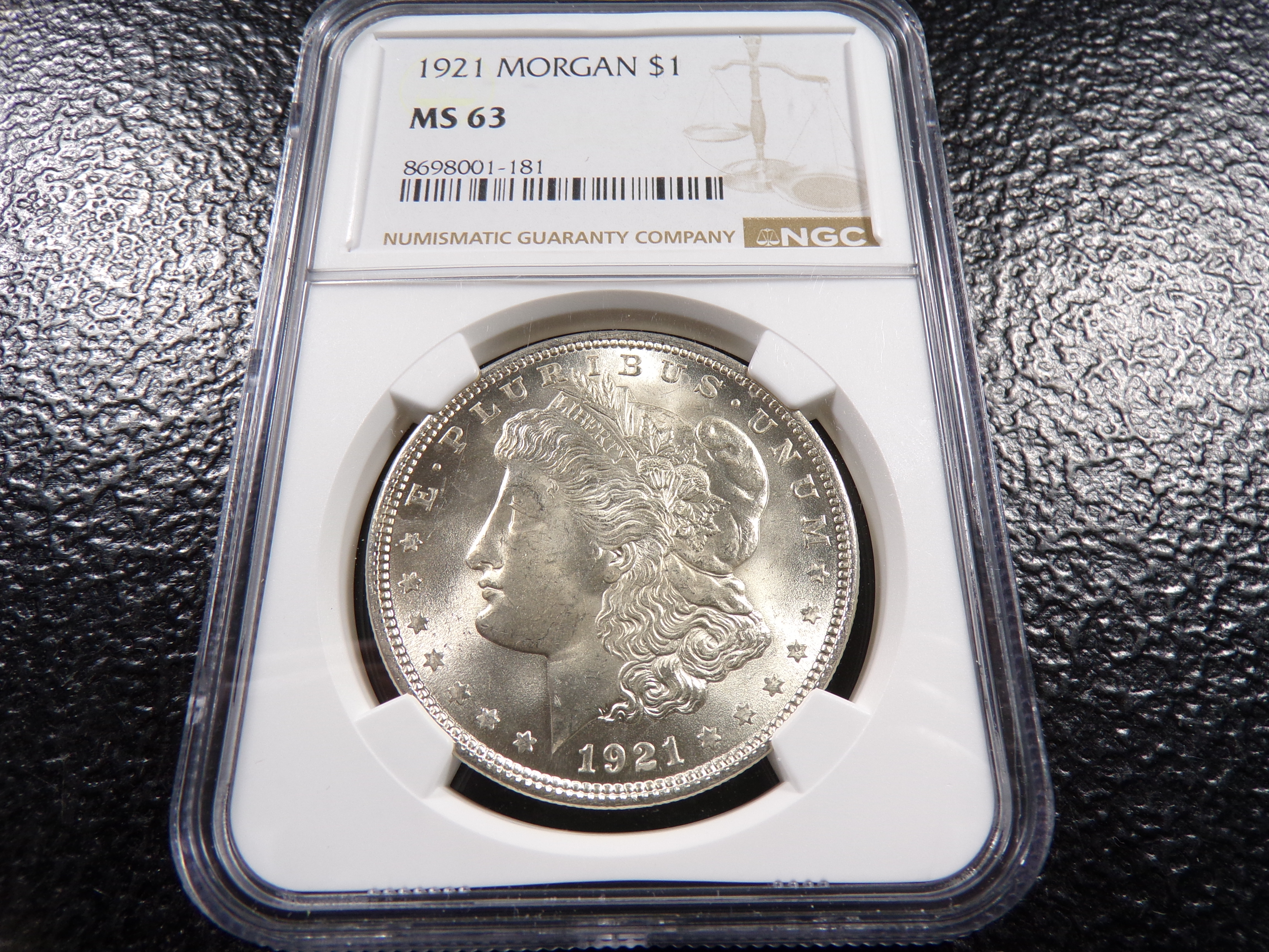 1921 NGC MS63 MORGAN SILVER DOLLAR