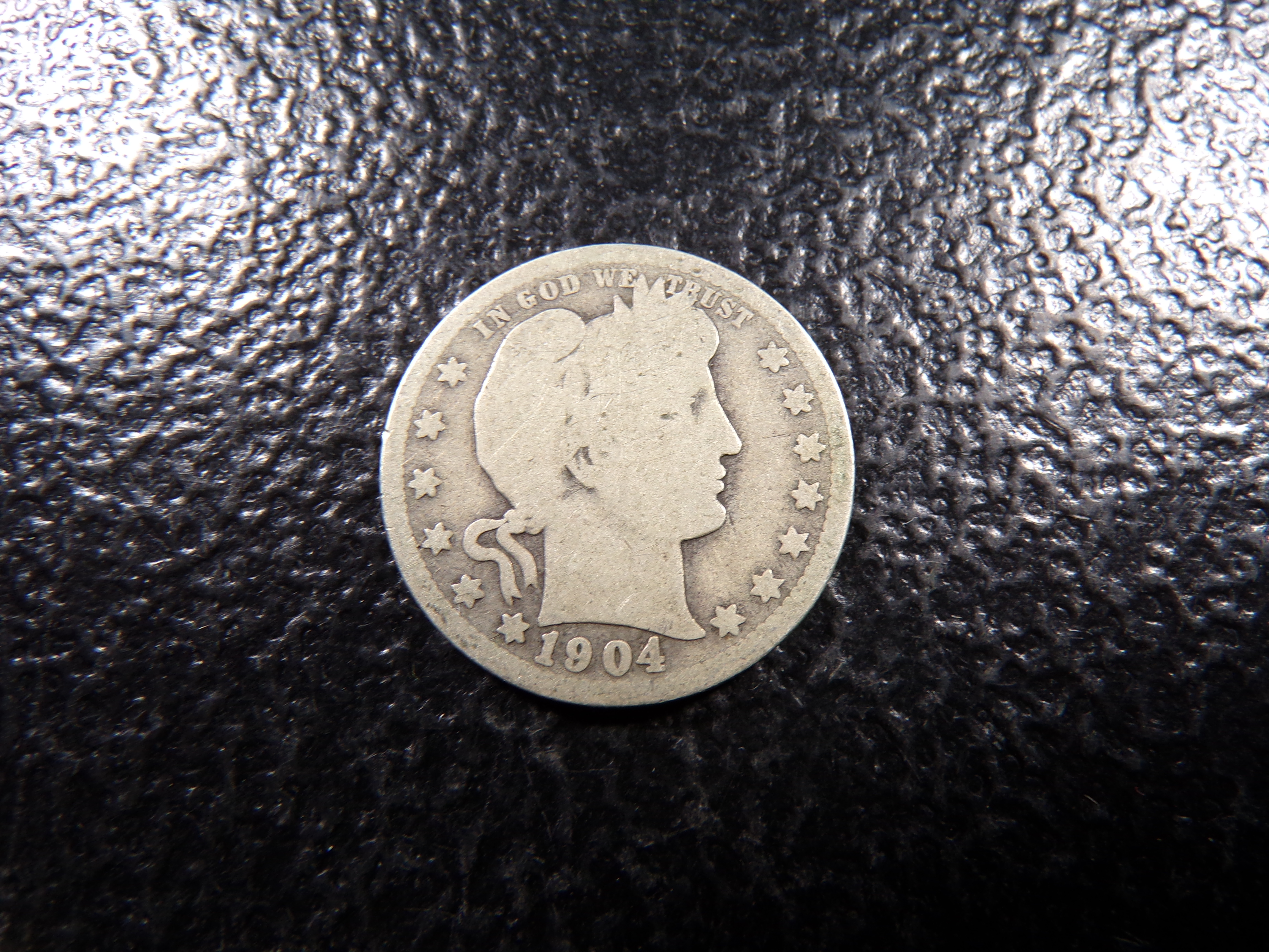 1904-O BARBER SILVER QUARTER