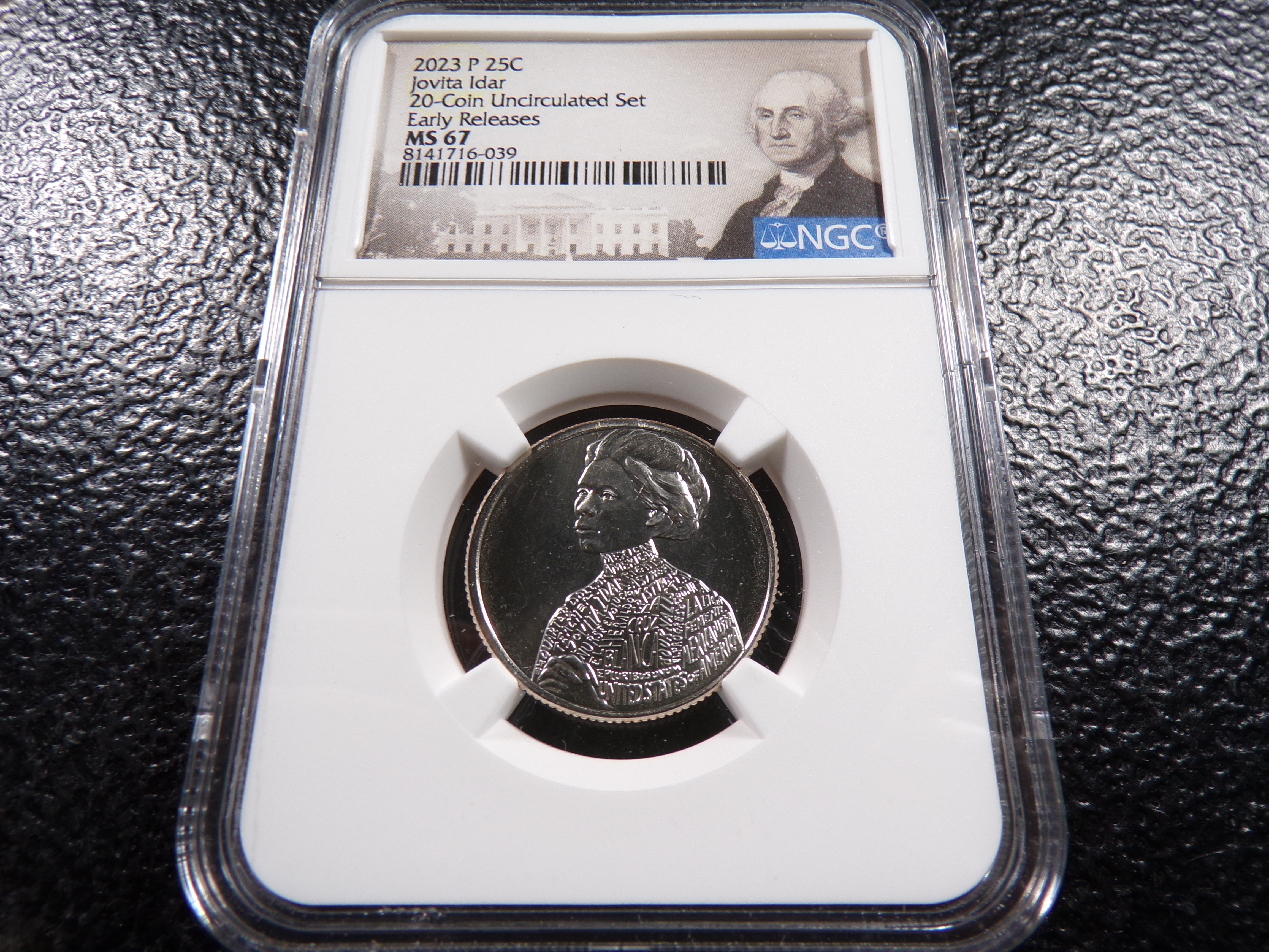 2023-P NGC MS67 EARLY RELEASES JOVITA IDAR QUARTER