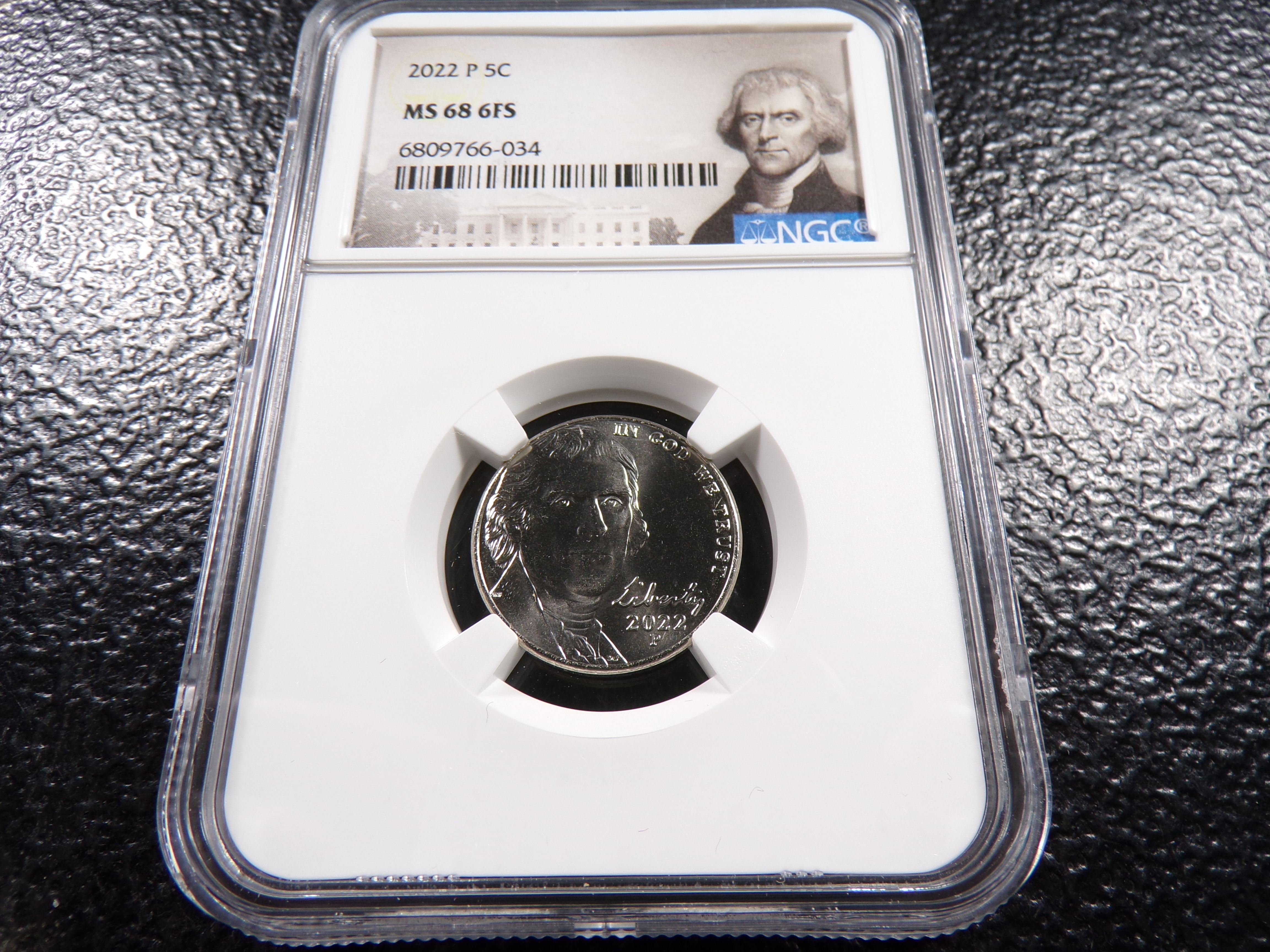 2022-P NGC MS68 6FS JEFFERSON NICKEL