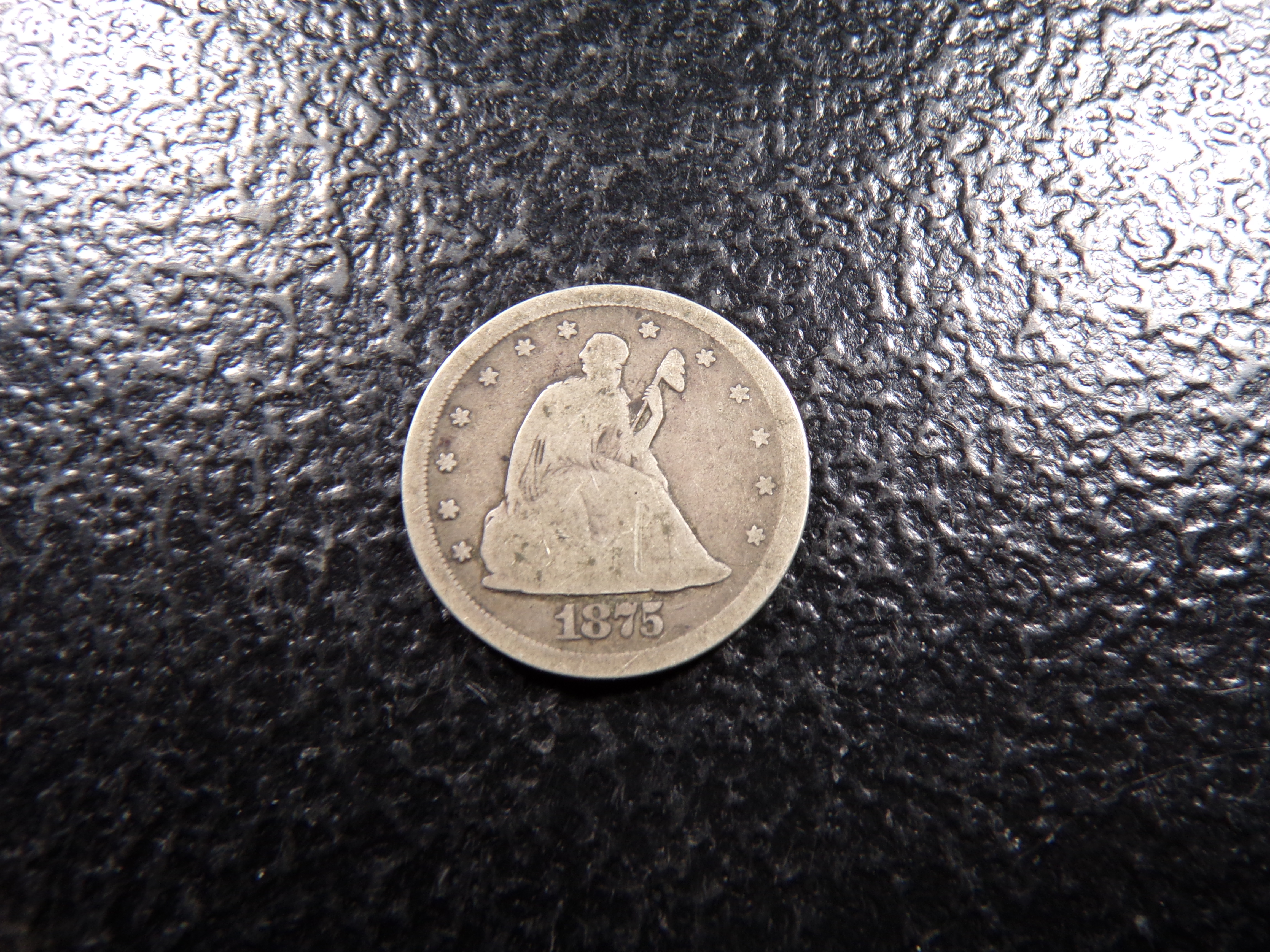 1875-S RARE DATE SEATED LIBERTY TWENTY CENTS