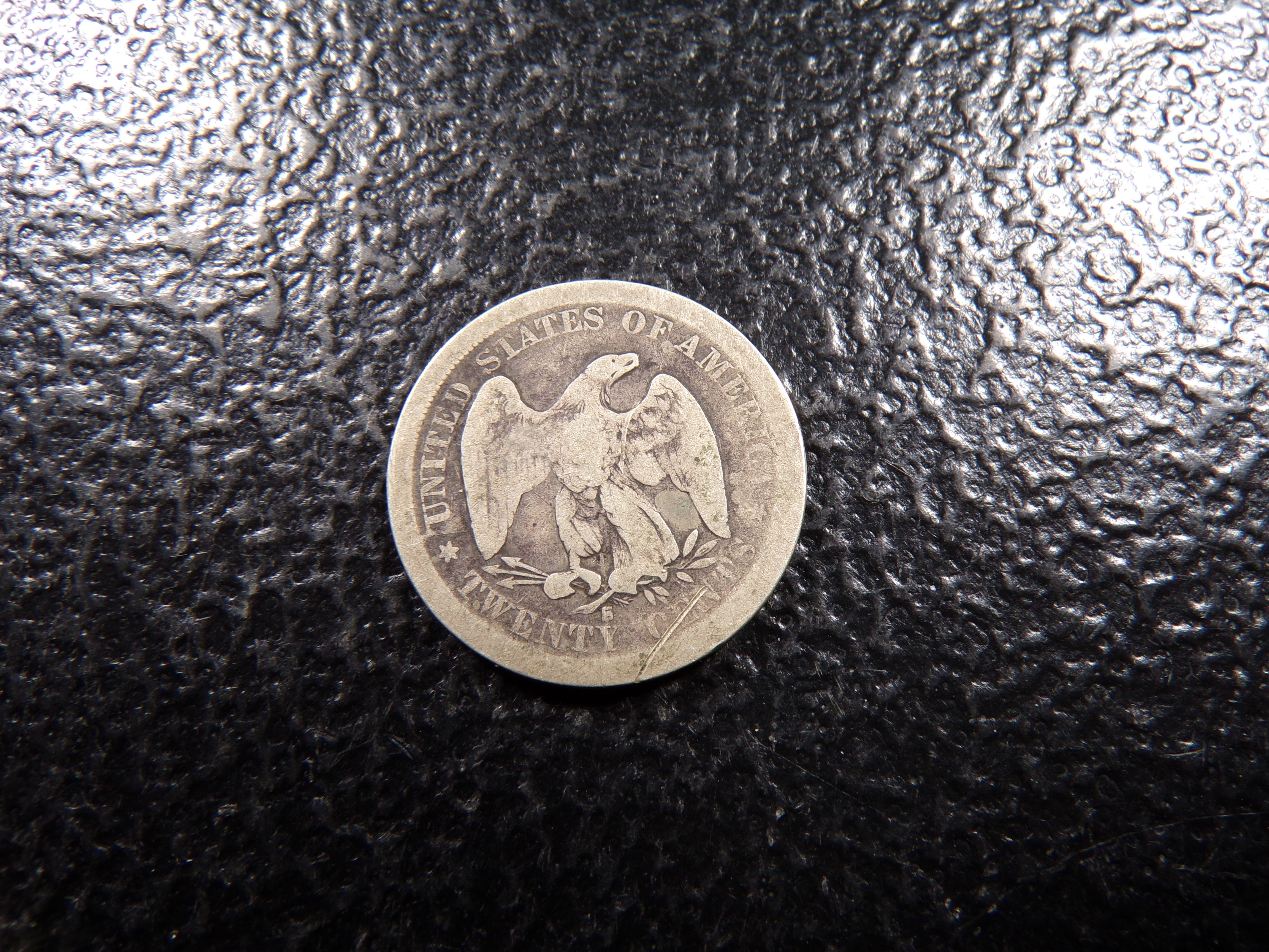 1875-S RARE DATE SEATED LIBERTY TWENTY CENTS