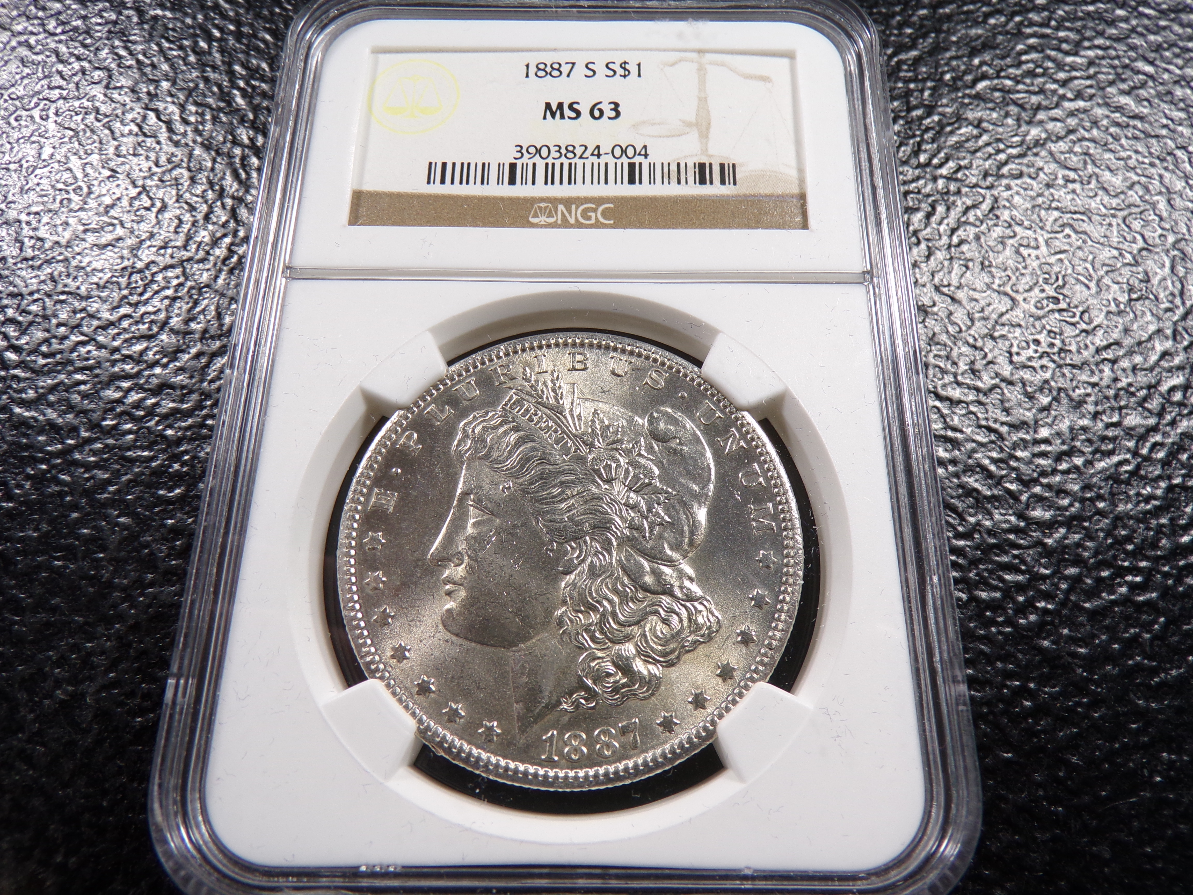 1887-S NGC MS63 MORGAN SILVER DOLLAR