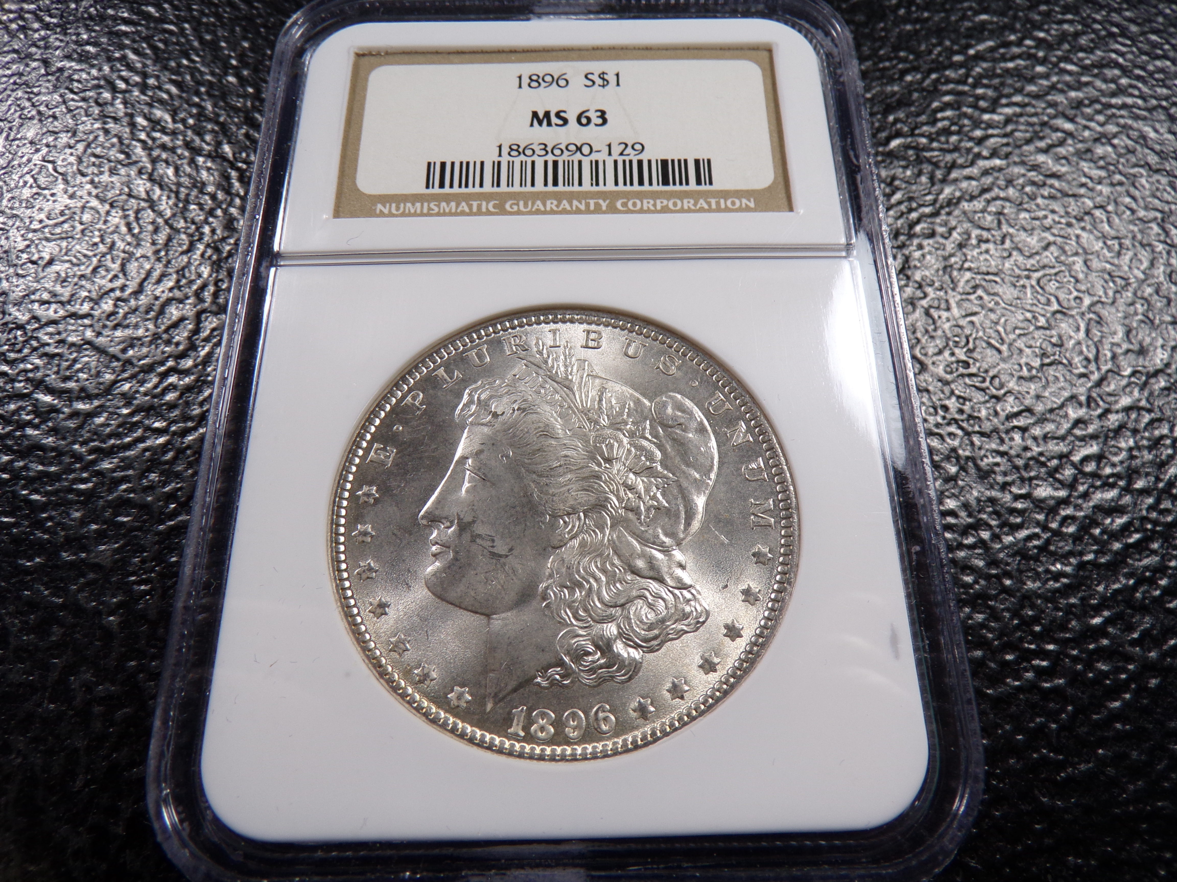 1896 NGC MS63 MORGAN SILVER DOLLAR