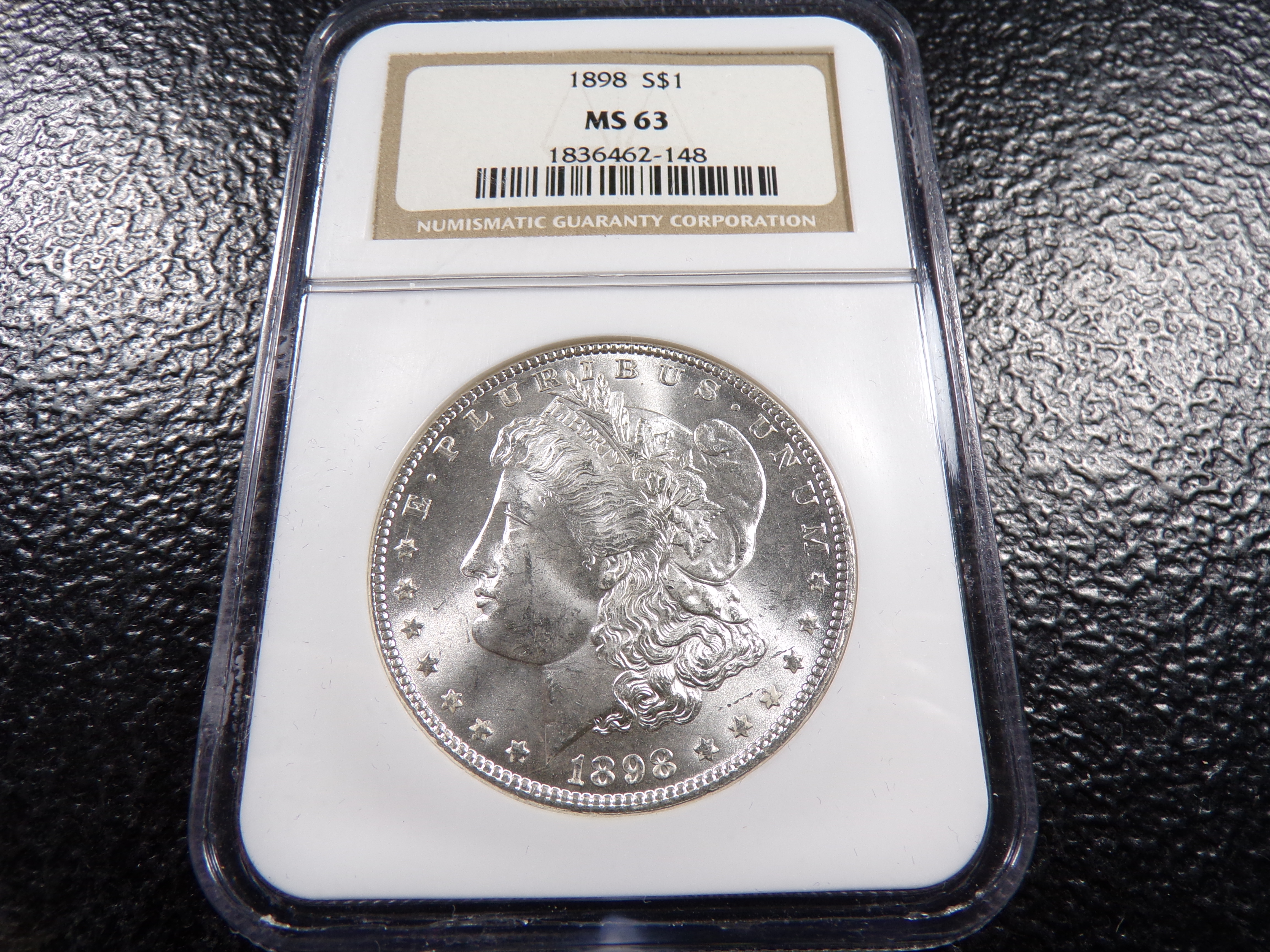 1898 NGC MS63 MORGAN SILVER DOLLAR