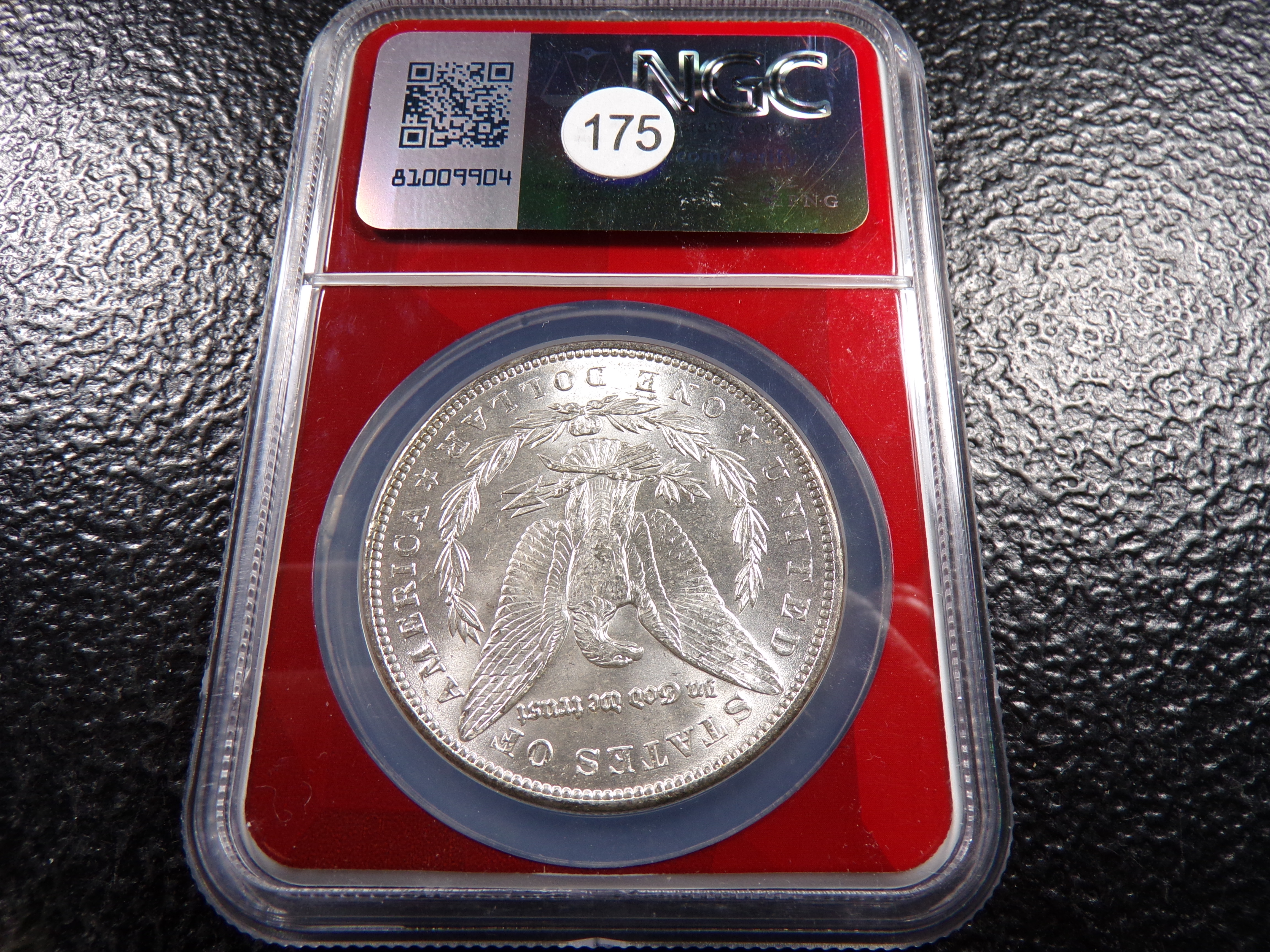 1887 NGC MS62 MORGAN SILVER DOLLAR