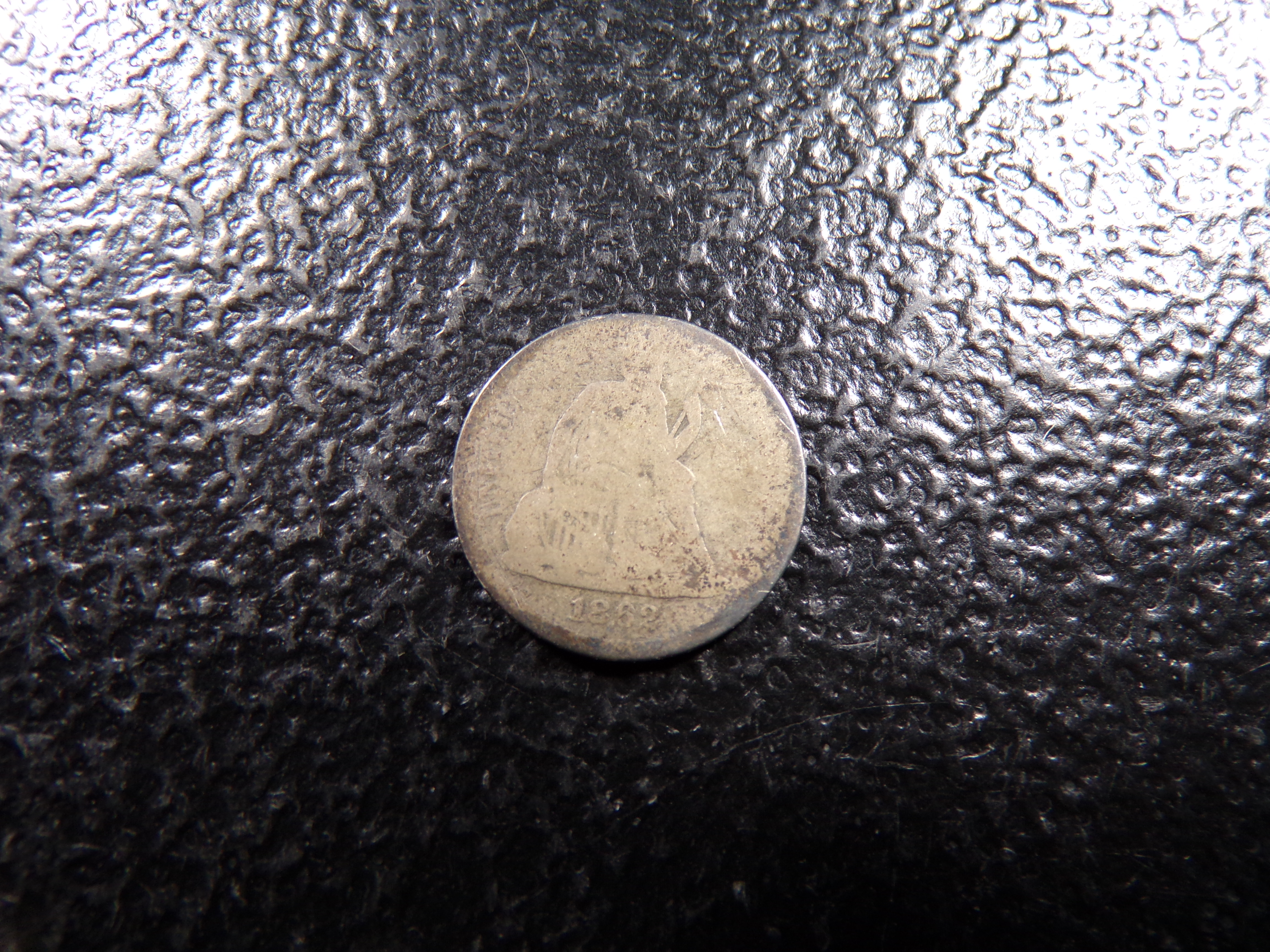1862 SEATED LIBERTY SILVER DIME