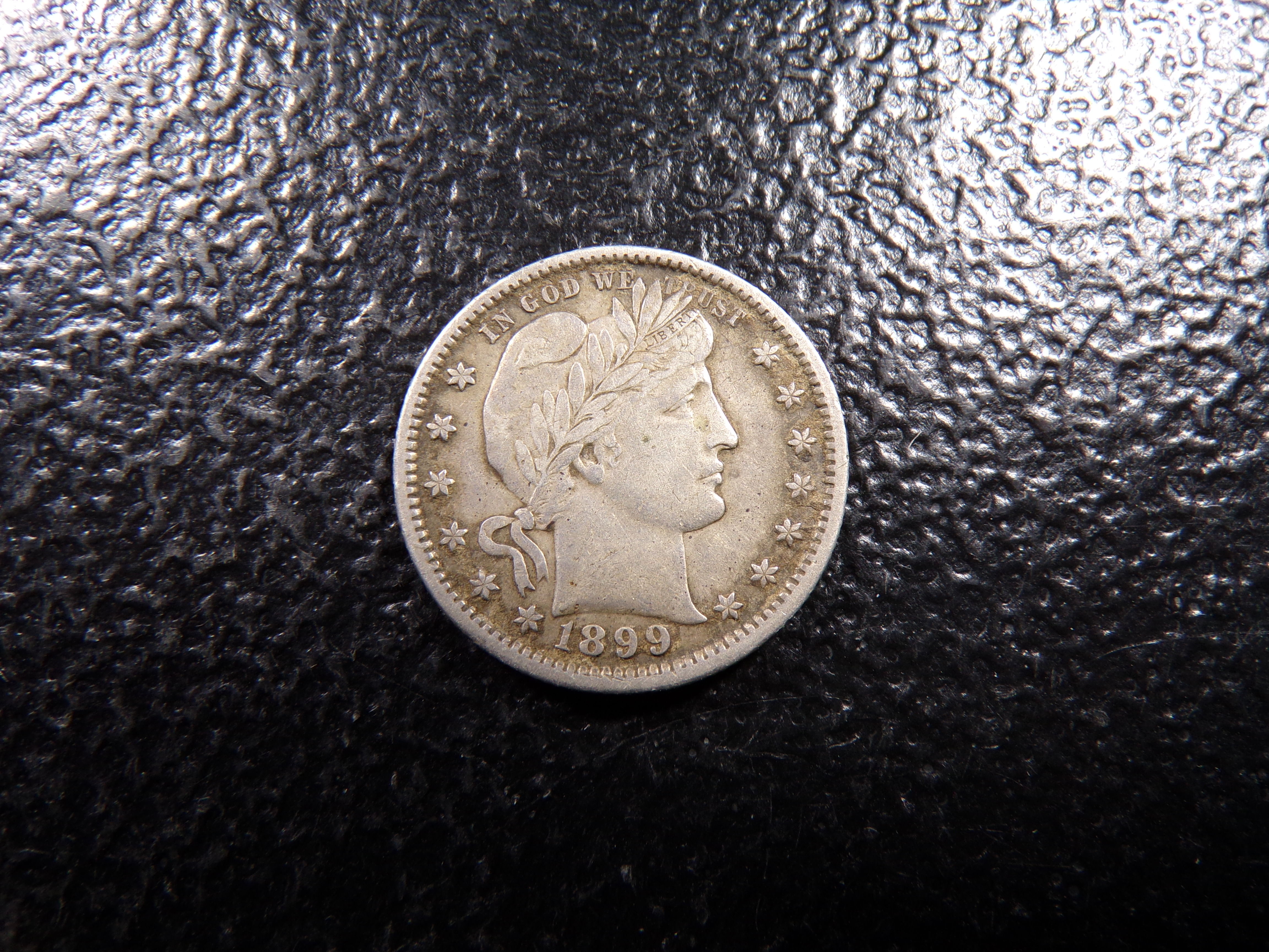 1899 RARE DATE BARBER SILVER QUARTER