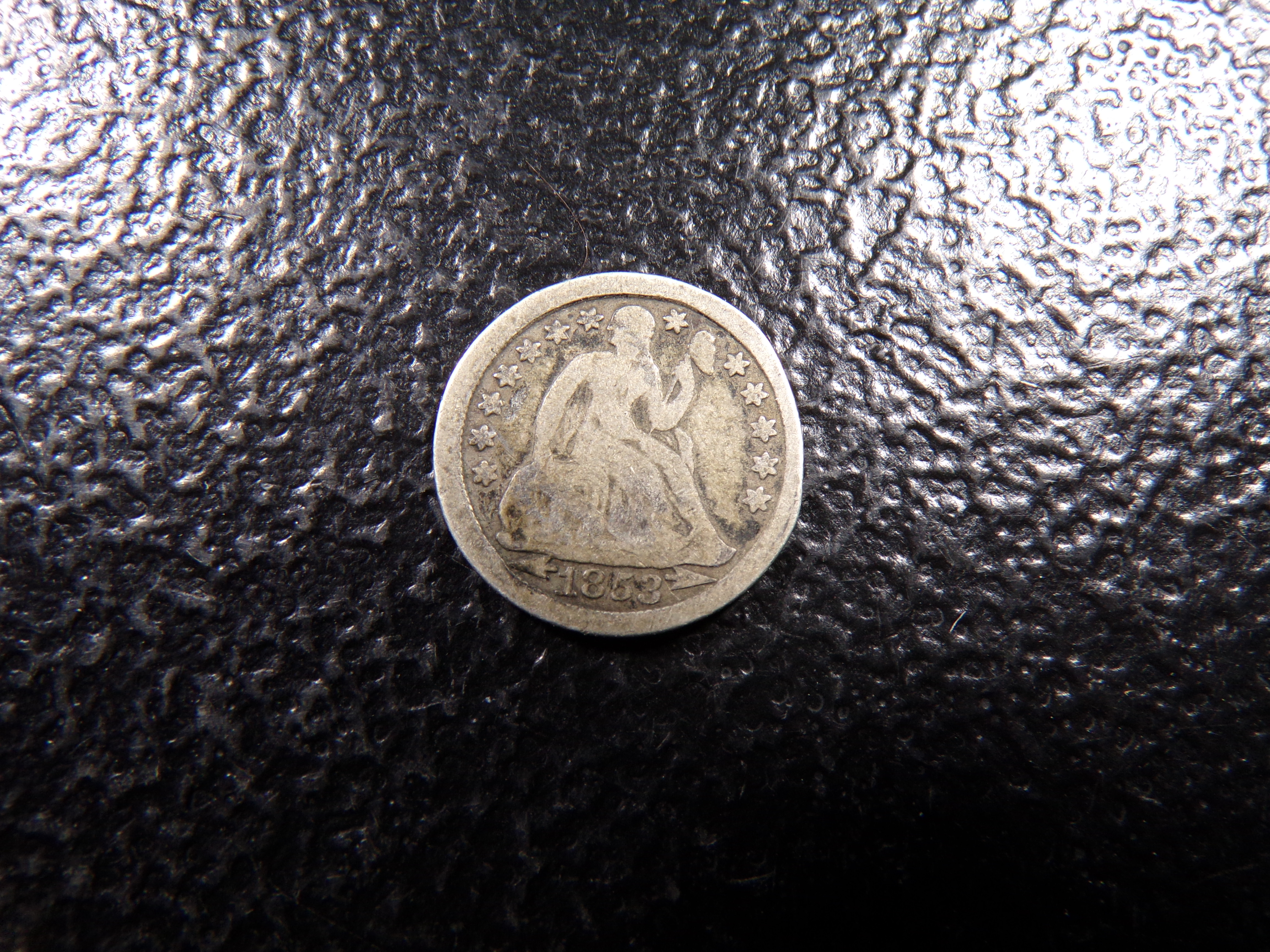 1853 SEATED LIBERTY SILVER DIME