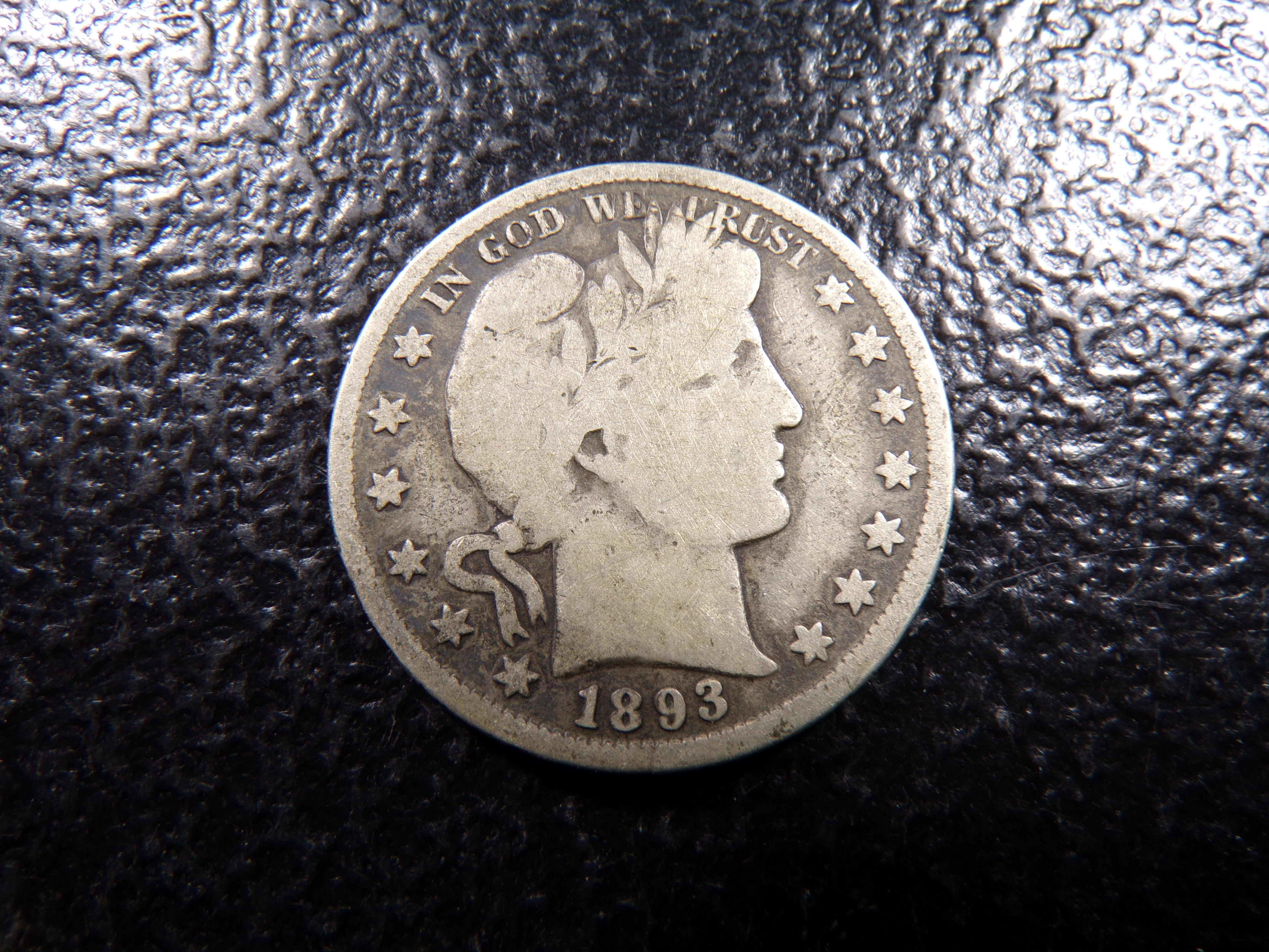 1893 BARBER SILVER HALF DOLLAR