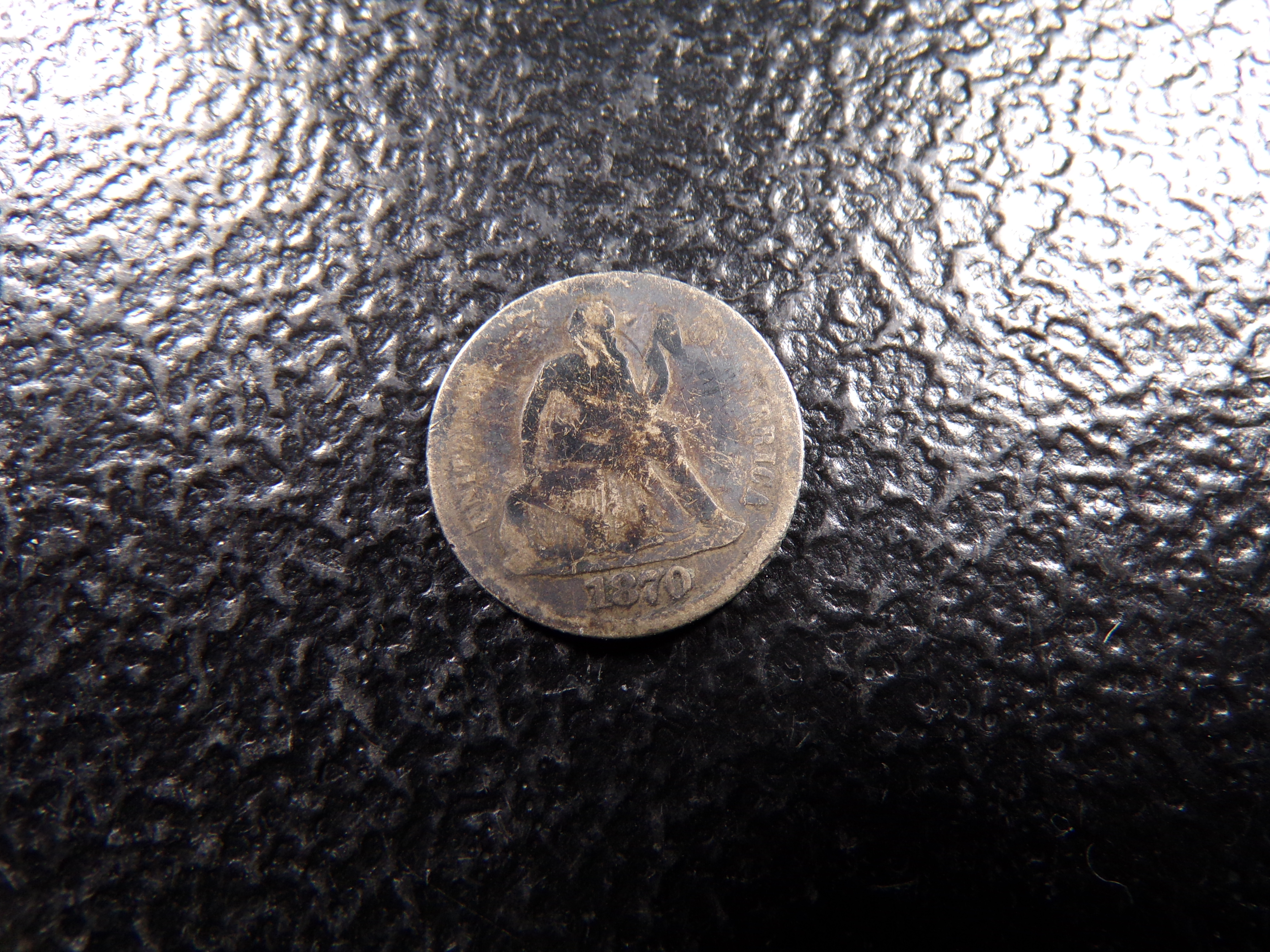 1870 SEATED LIBERTY SILVER DIME