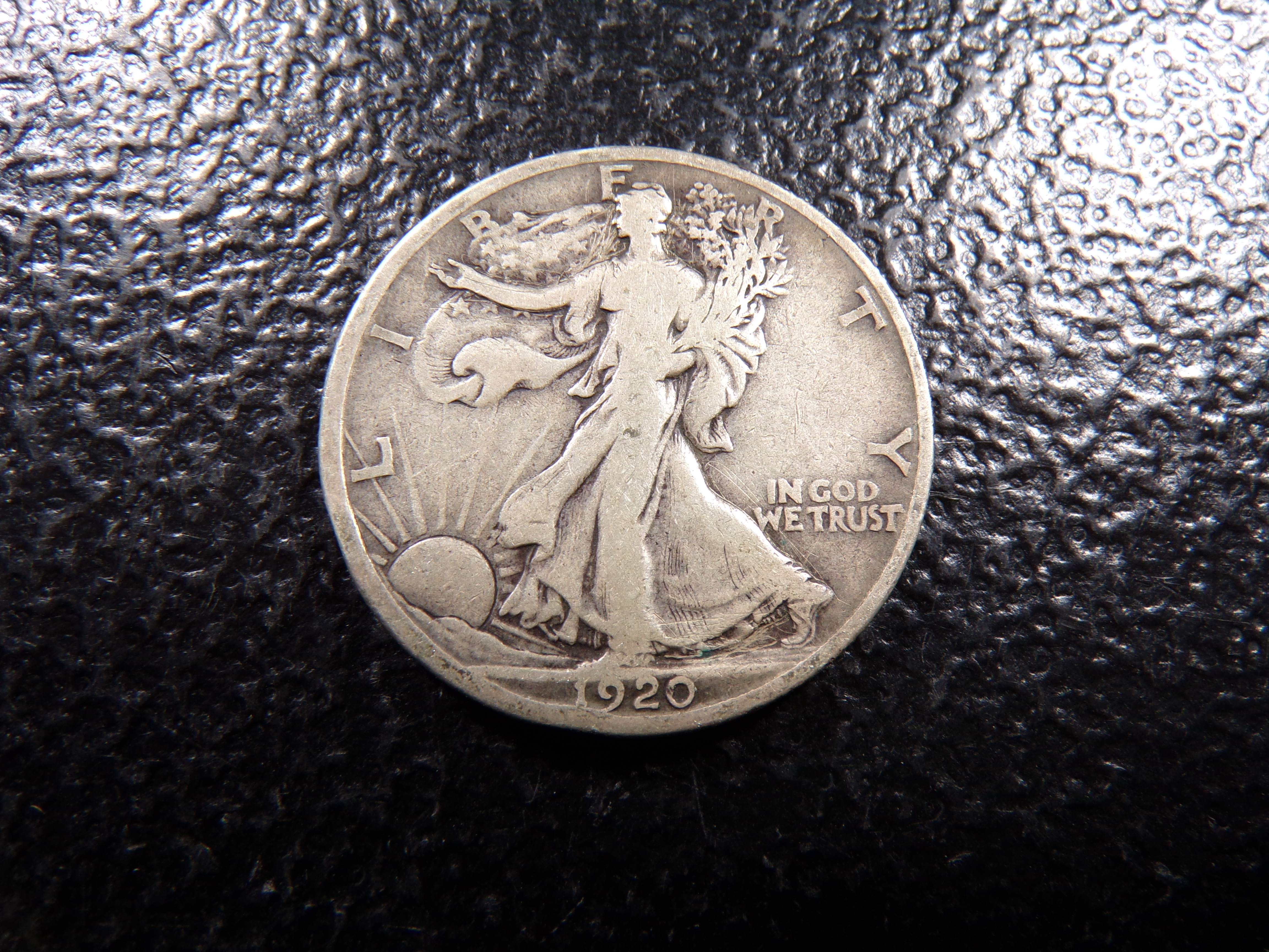 1920-D RARE DATE WALKING LIBERTY SILVER HALF DOLLAR