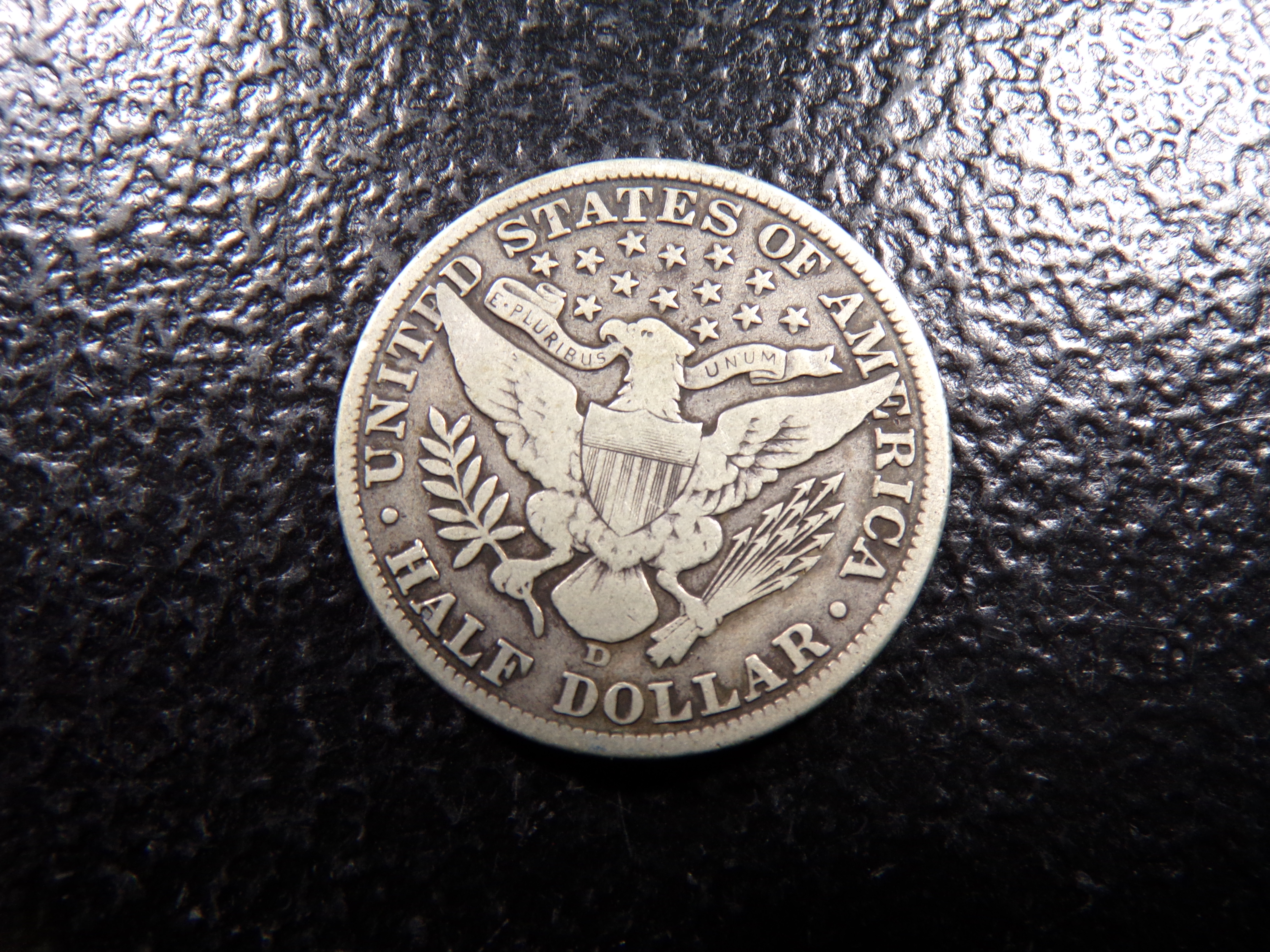 1913-D RARE DATE BARBER SILVER HALF DOLLAR