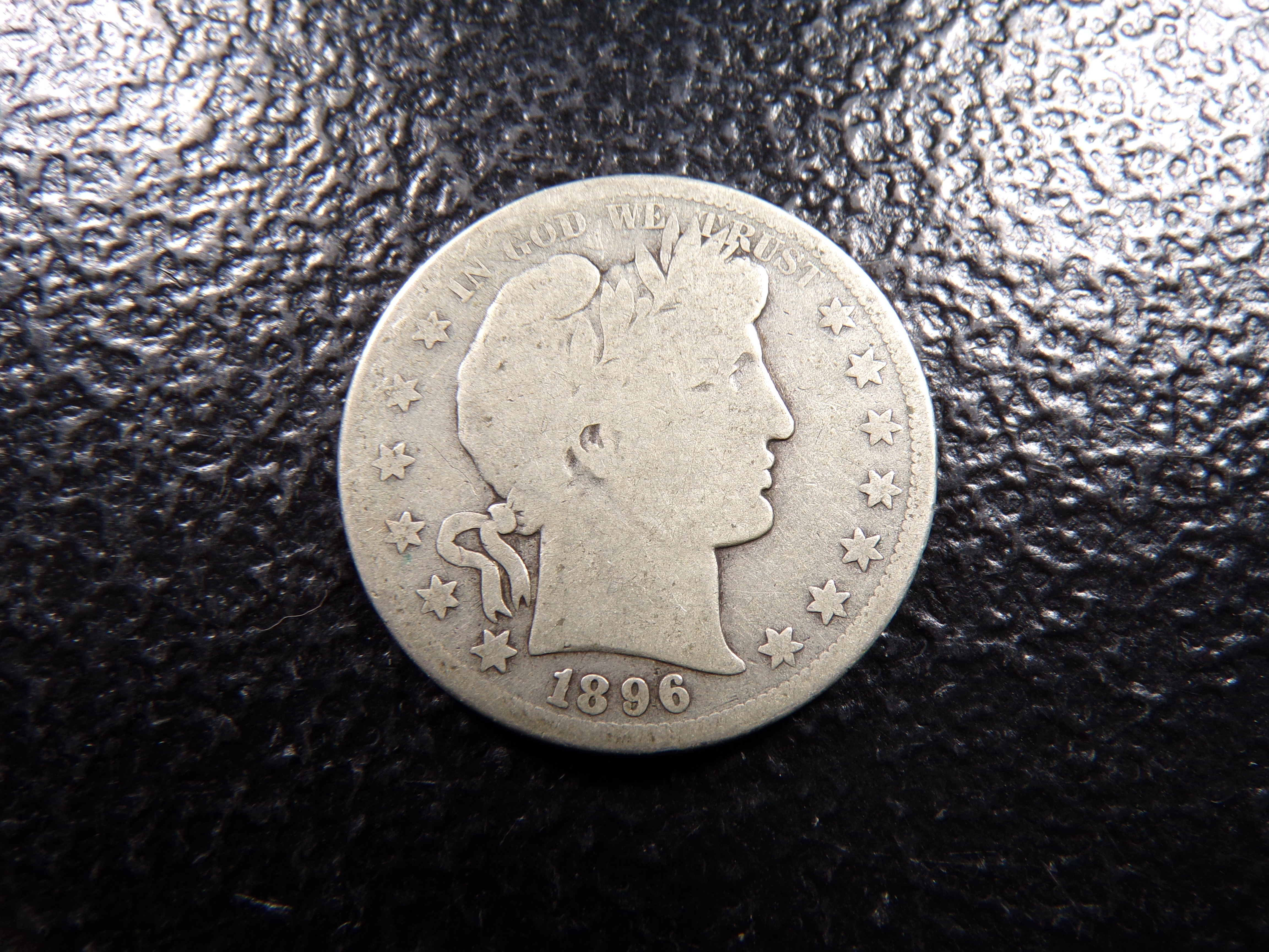 1896-S RARE DATE BARBER SILVER HALF DOLLAR