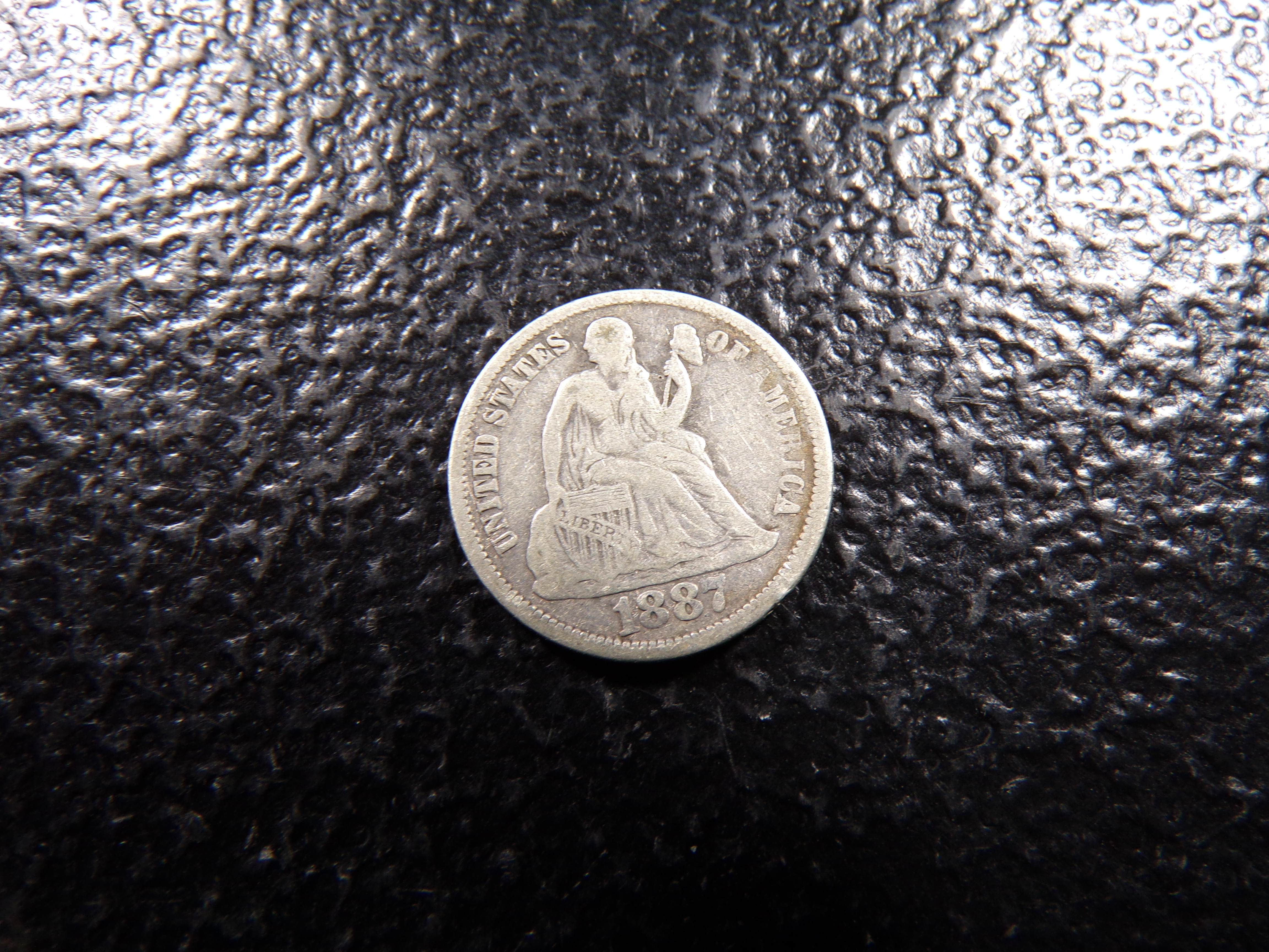 1887 SEATED LIBERTY SILVER DIME
