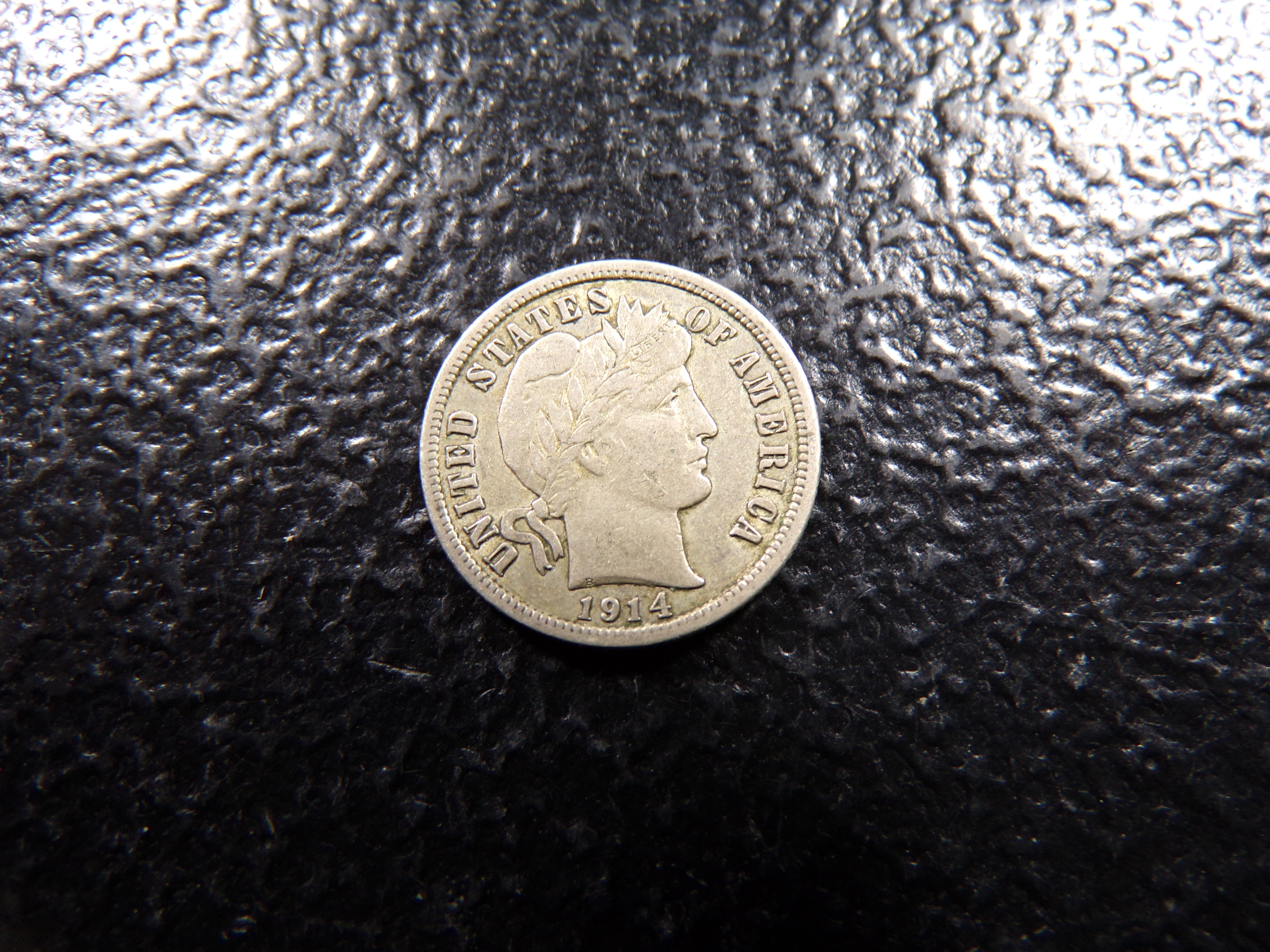 1914-D BARBER SILVER DIME