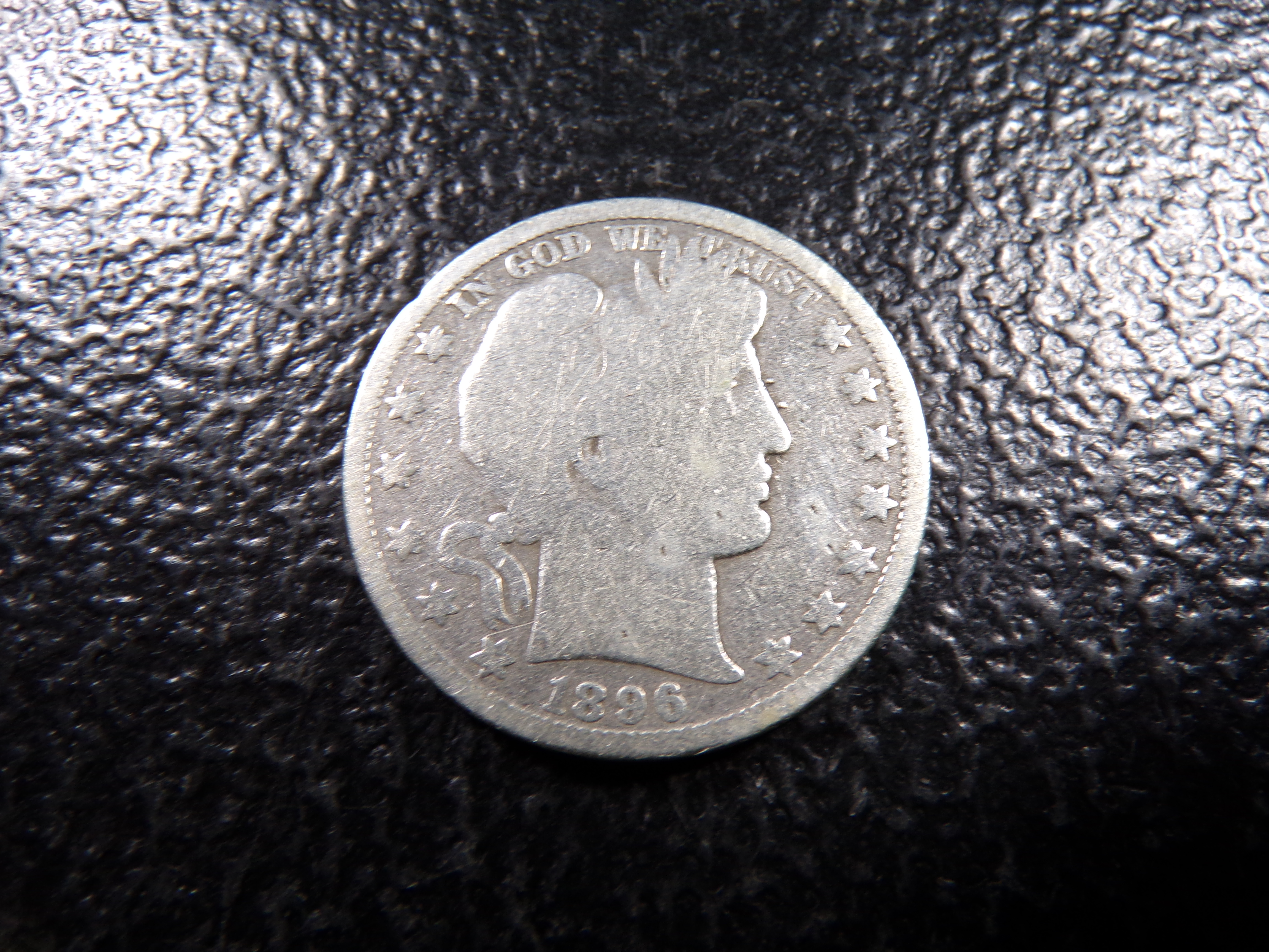 1896-O RARE DATE BARBER SILVER HALF DOLLAR