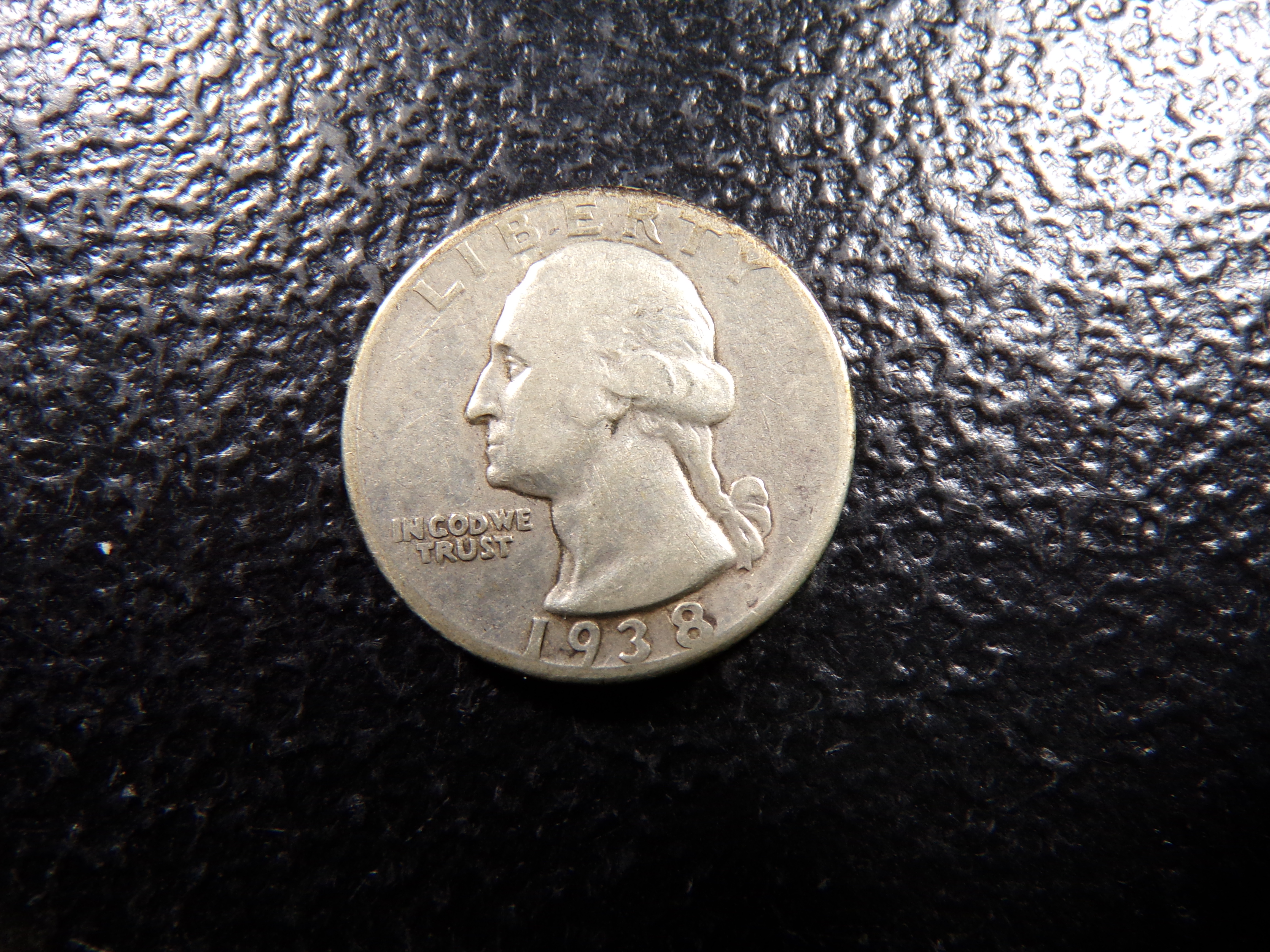1938 WASHINGTON SILVER QUARTER