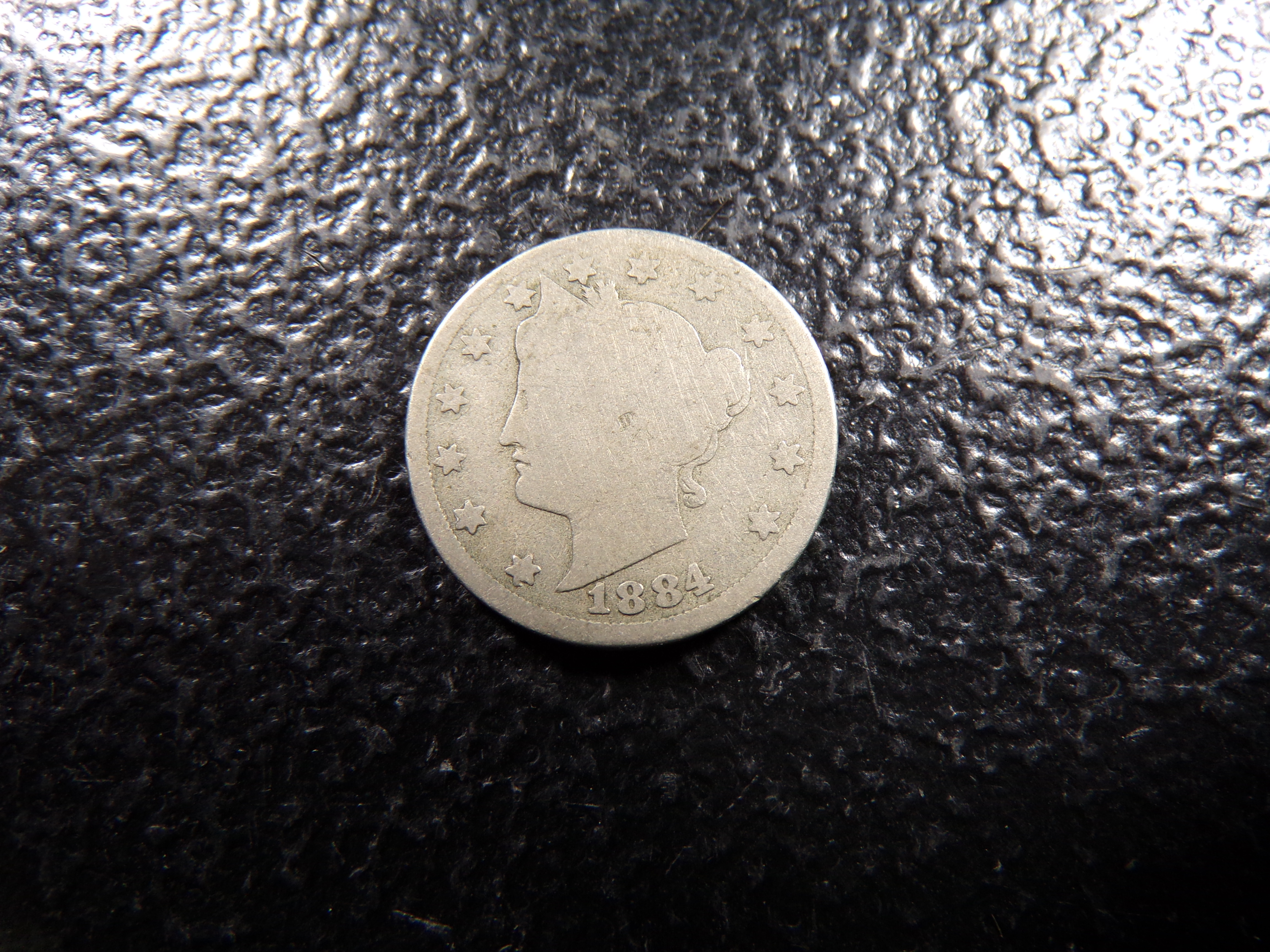 1884 LIBERTY HEAD V NICKEL