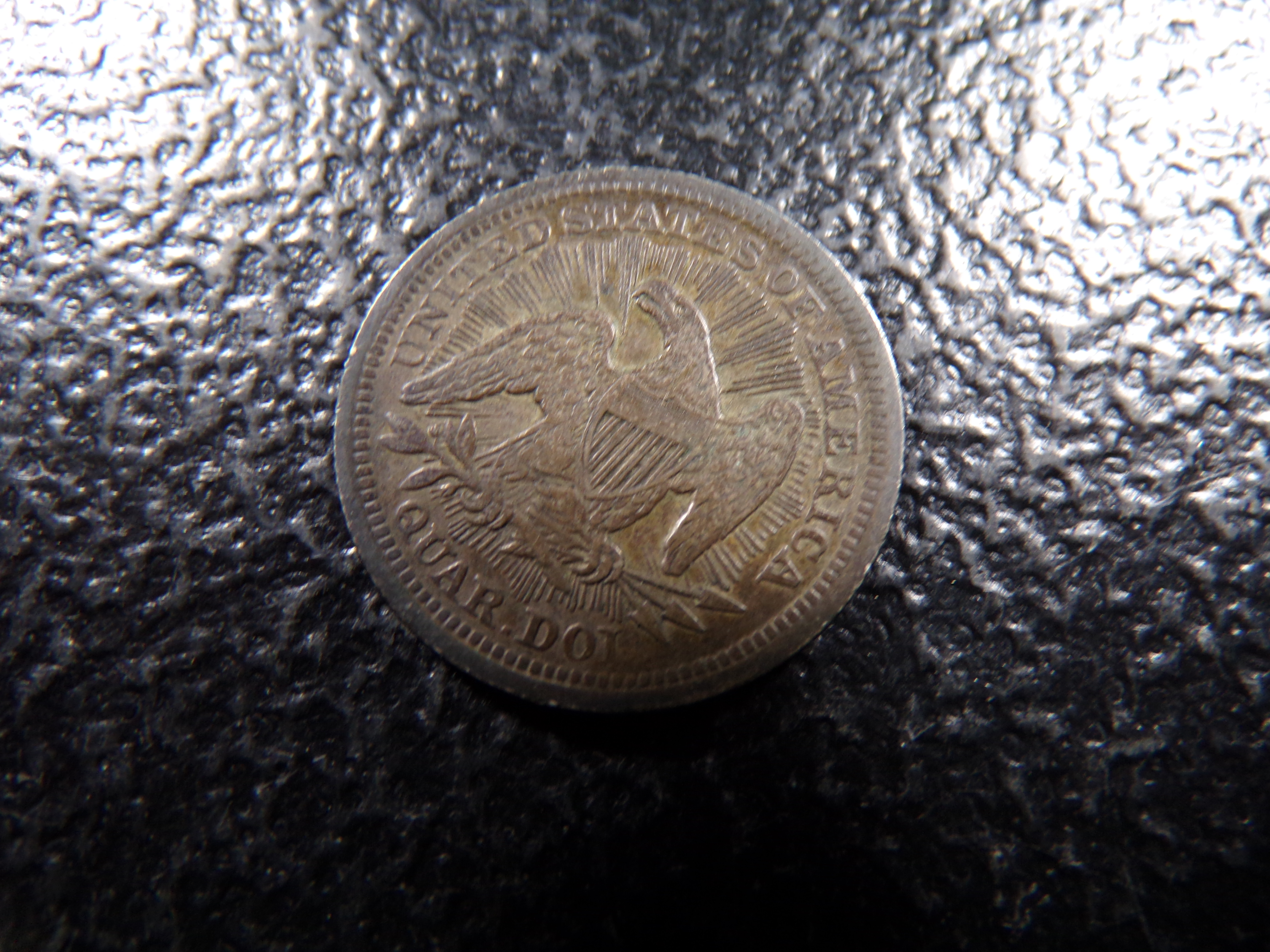 1853 RARE DATE SEATED LIBERTY SILVER QUARTER