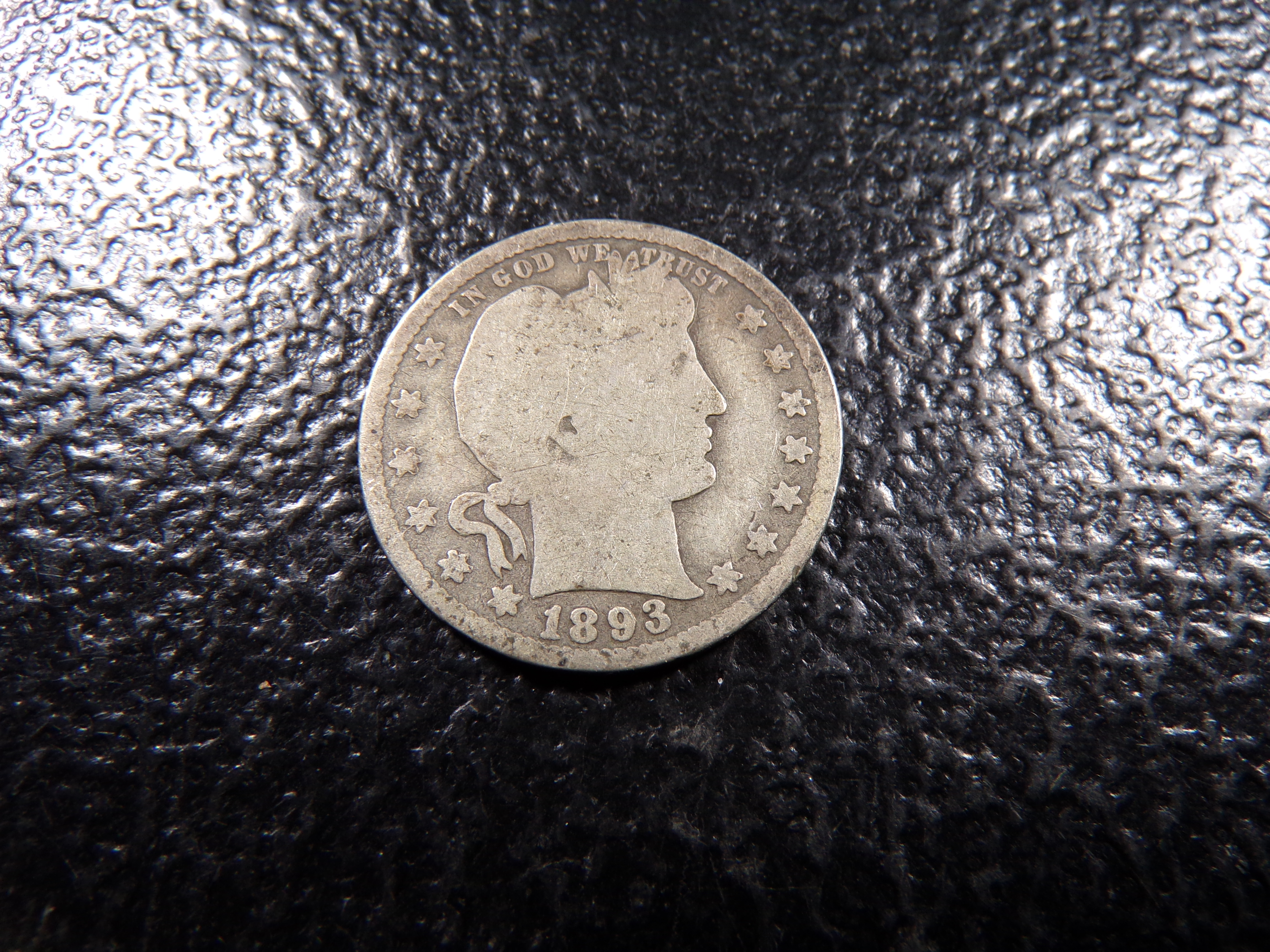 1893-S BARBER SILVER QUARTER
