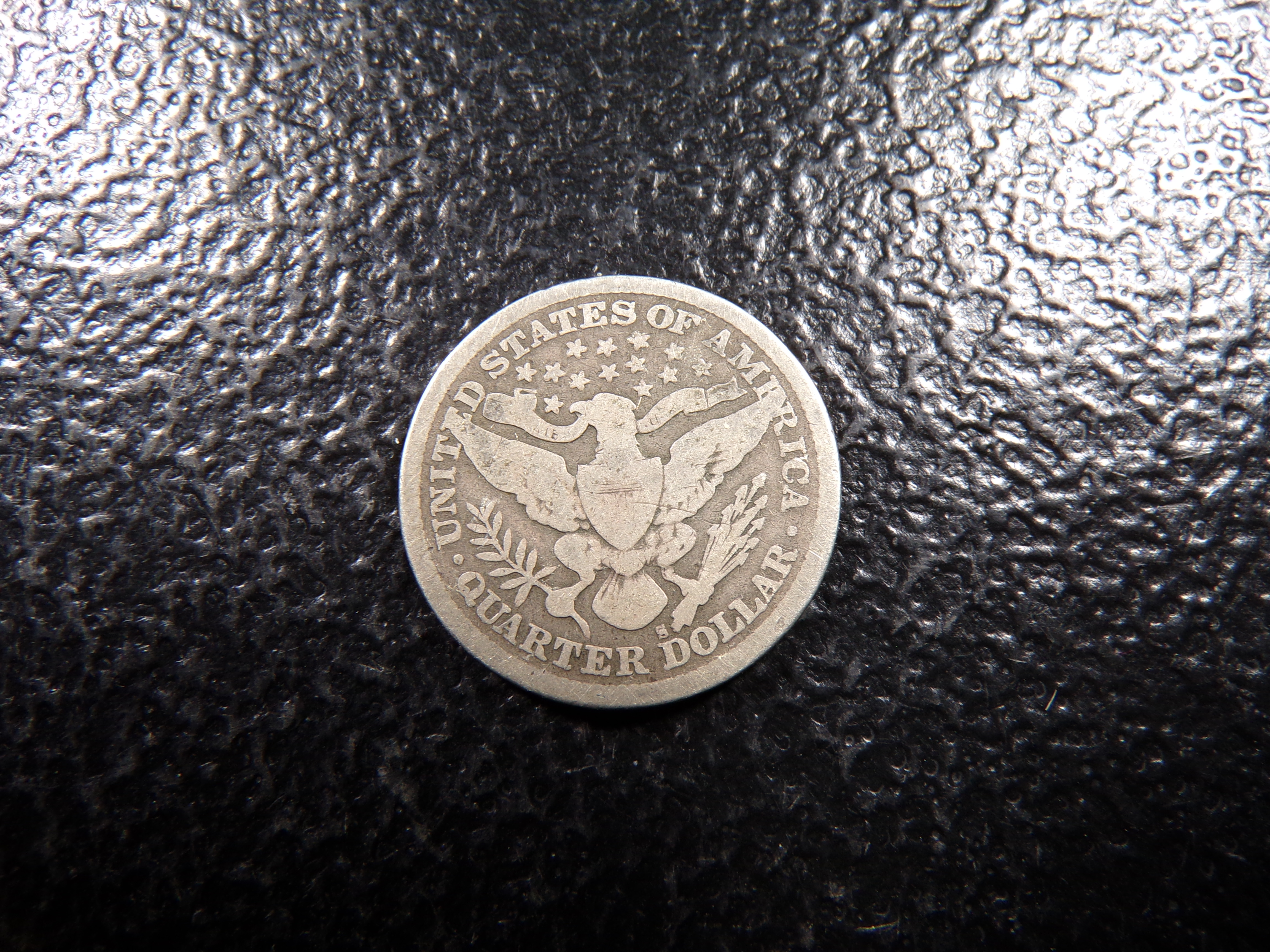 1897-S KEY DATE BARBER SILVER QUARTER