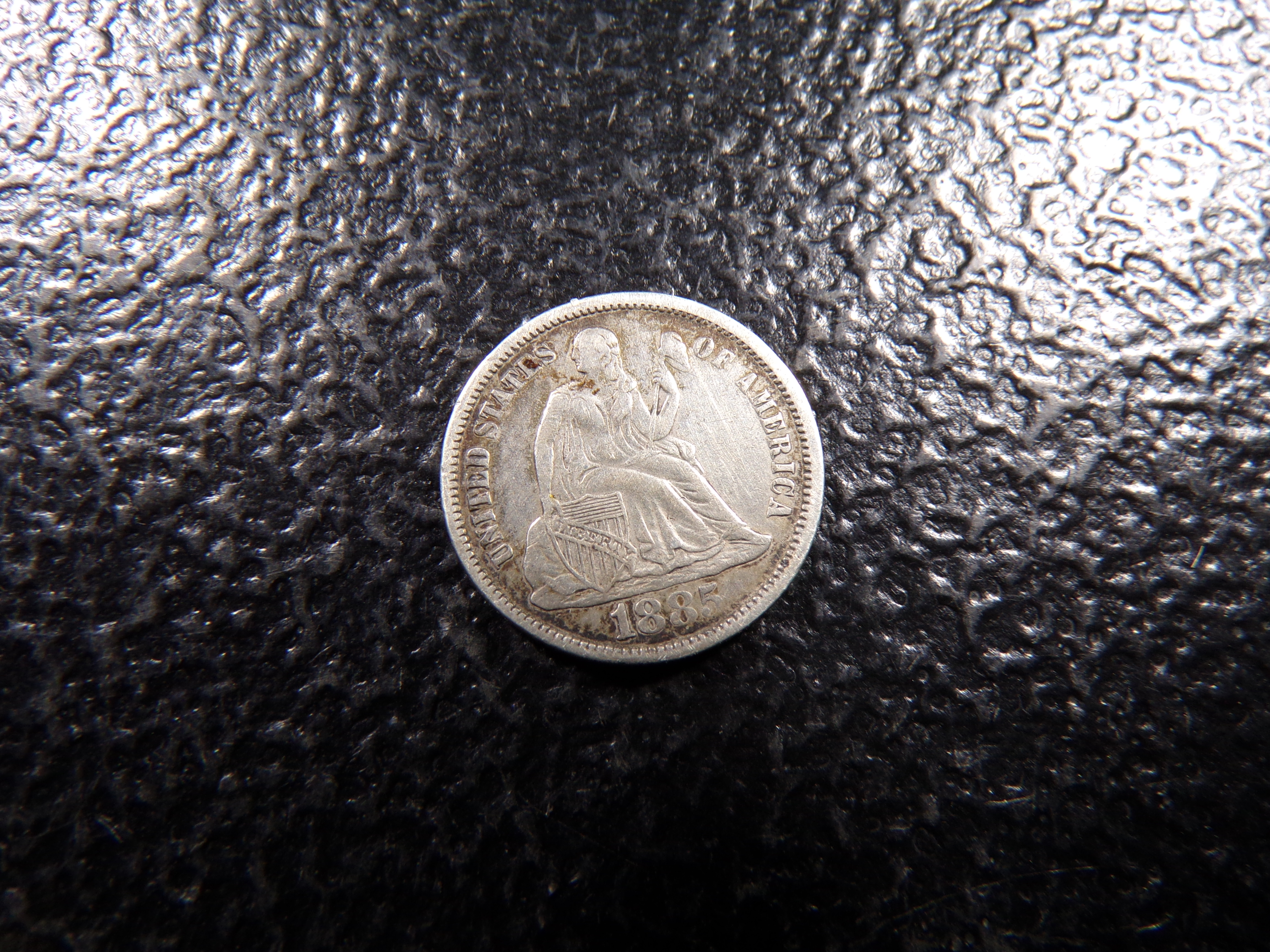 1885 RARE DATE SEATED LIBERTY SILVER DIME