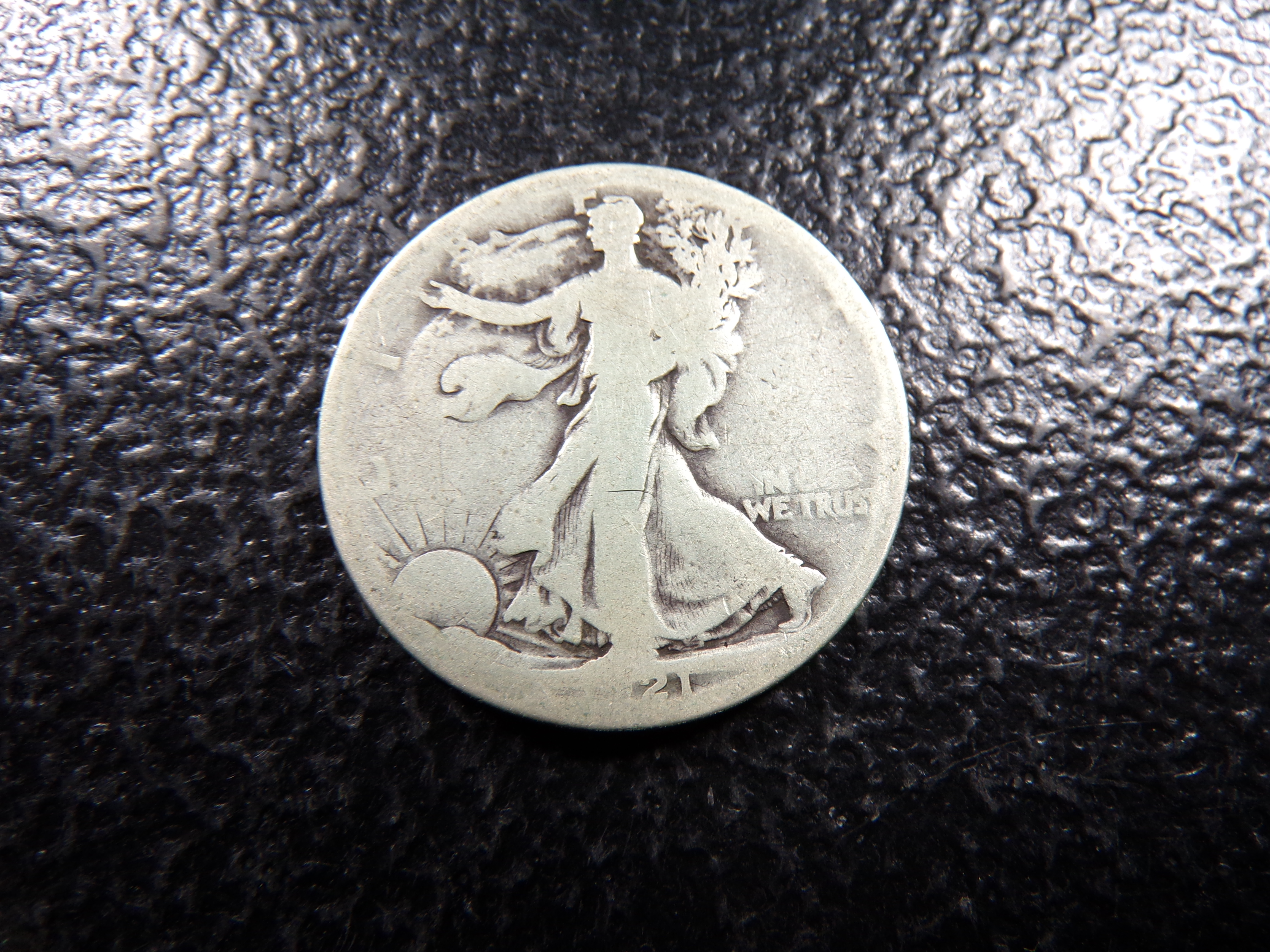 1921-S RARE DATE WALKING LIBERTY SILVER HALF DOLLAR