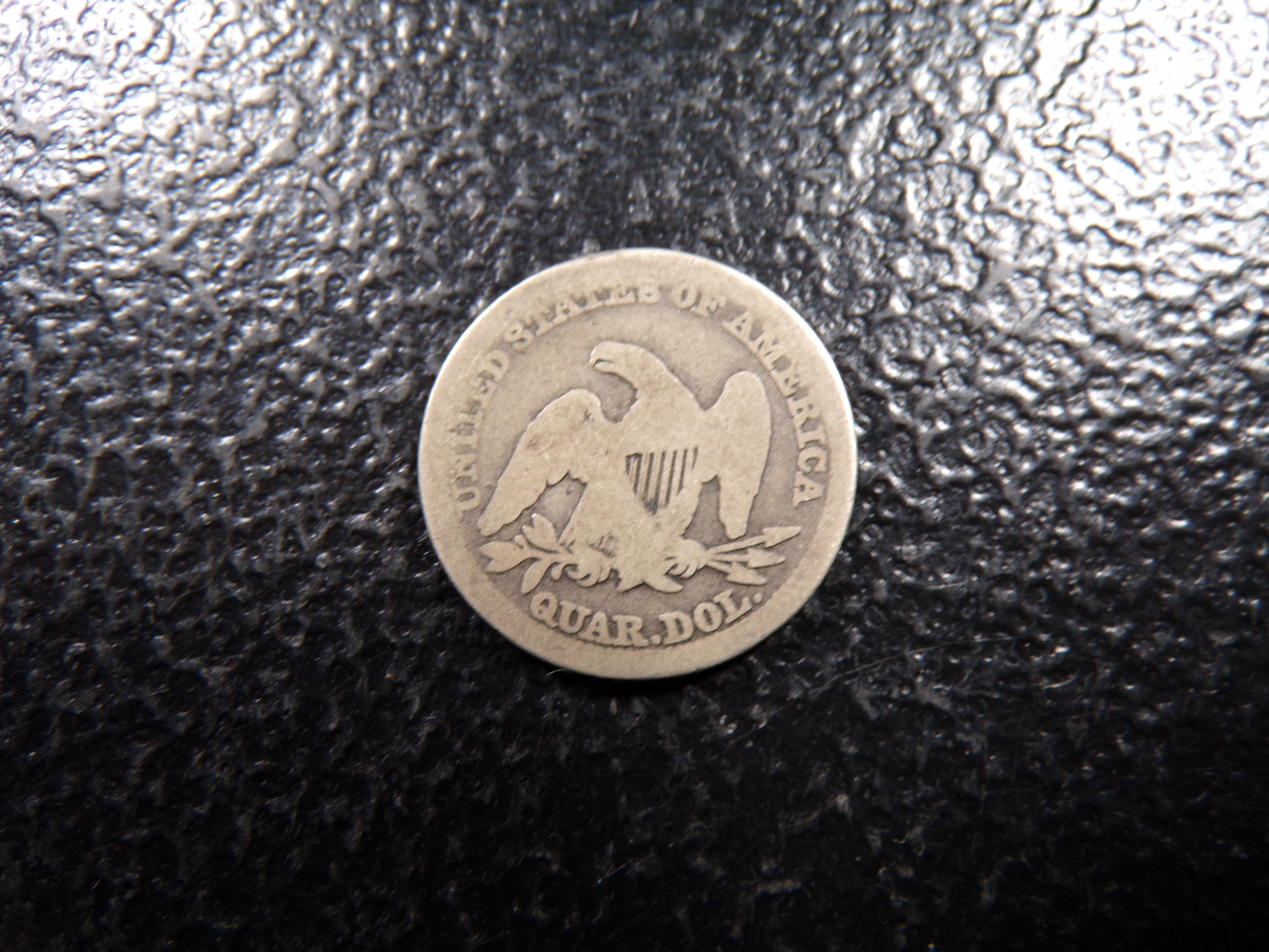1854 SEATED LIBERTY SILVER QUARTER
