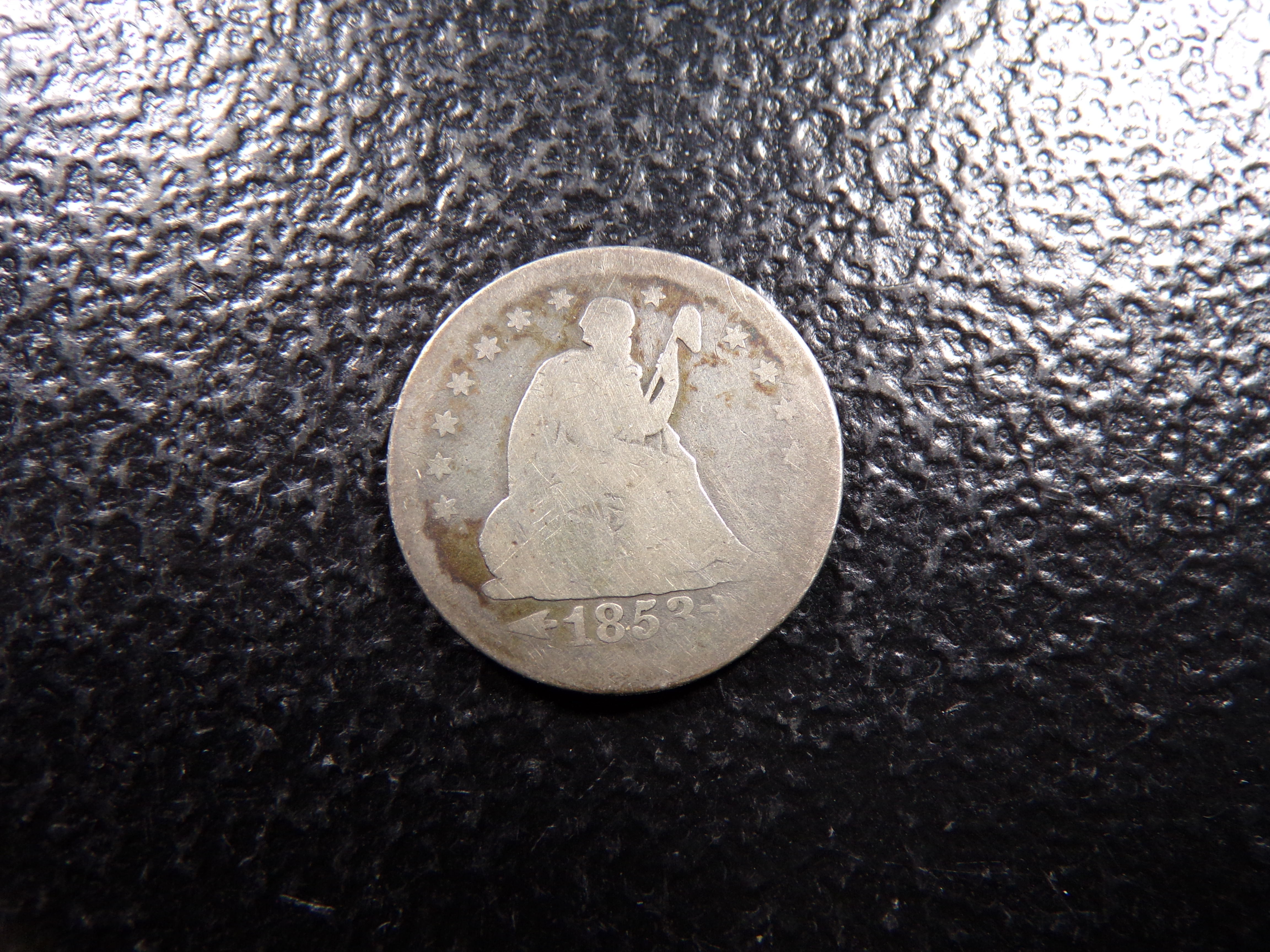 1853 SEATED LIBERTY SILVER QUARTER