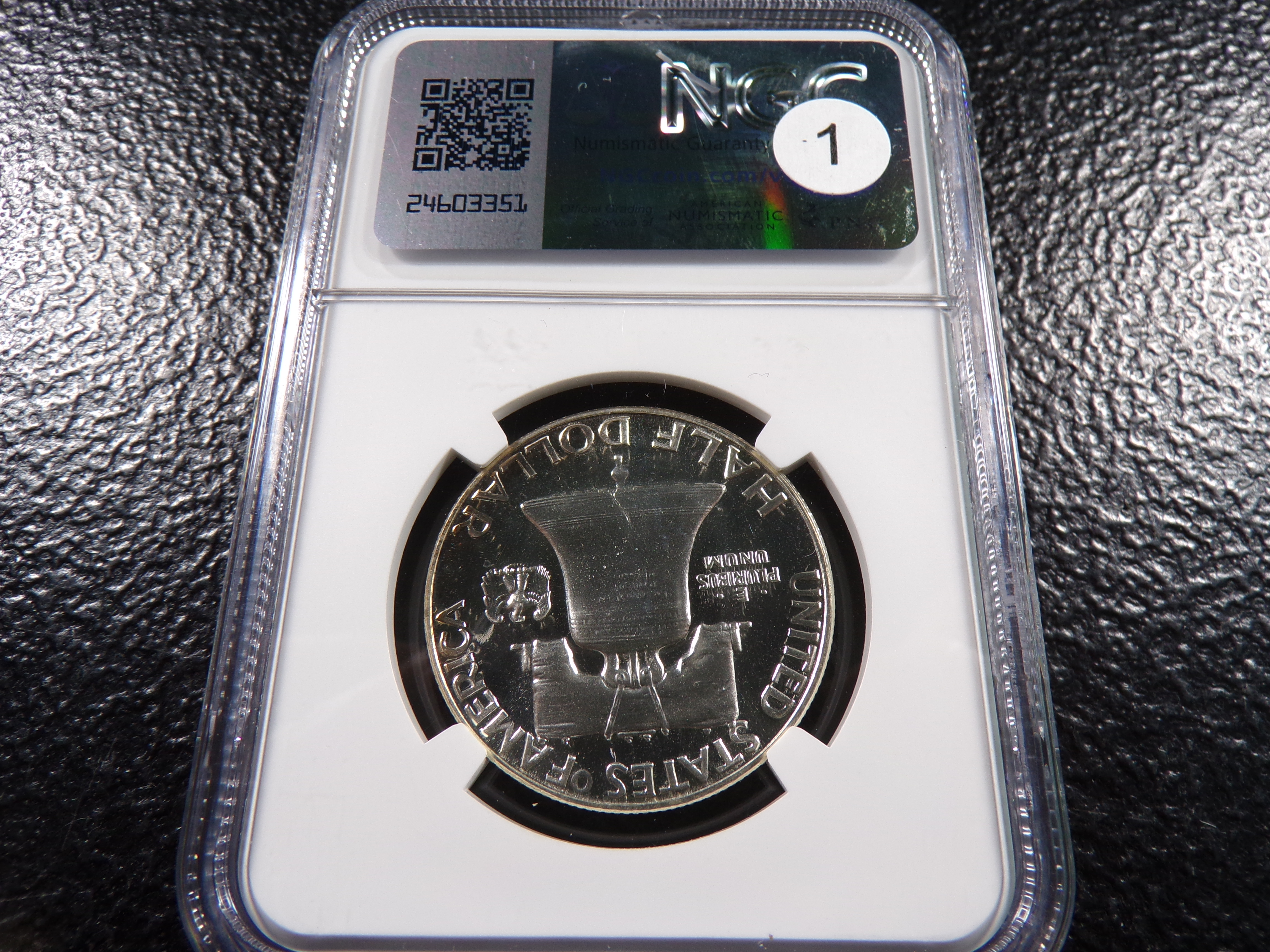 1953 NGC PF65 FRANKLIN SILVER PROOF HALF DOLLAR
