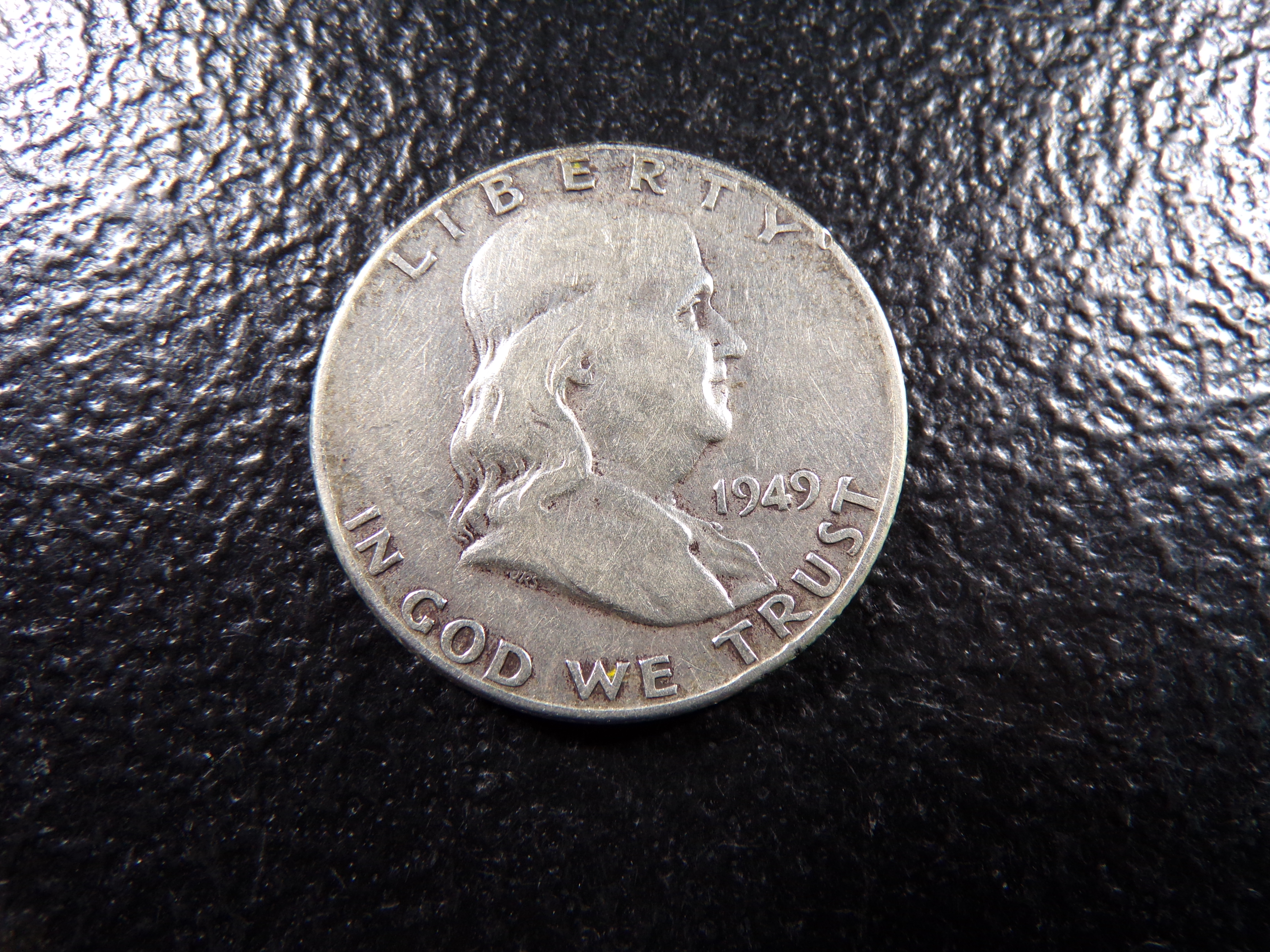 1949 FRANKLIN SILVER HALF DOLLAR