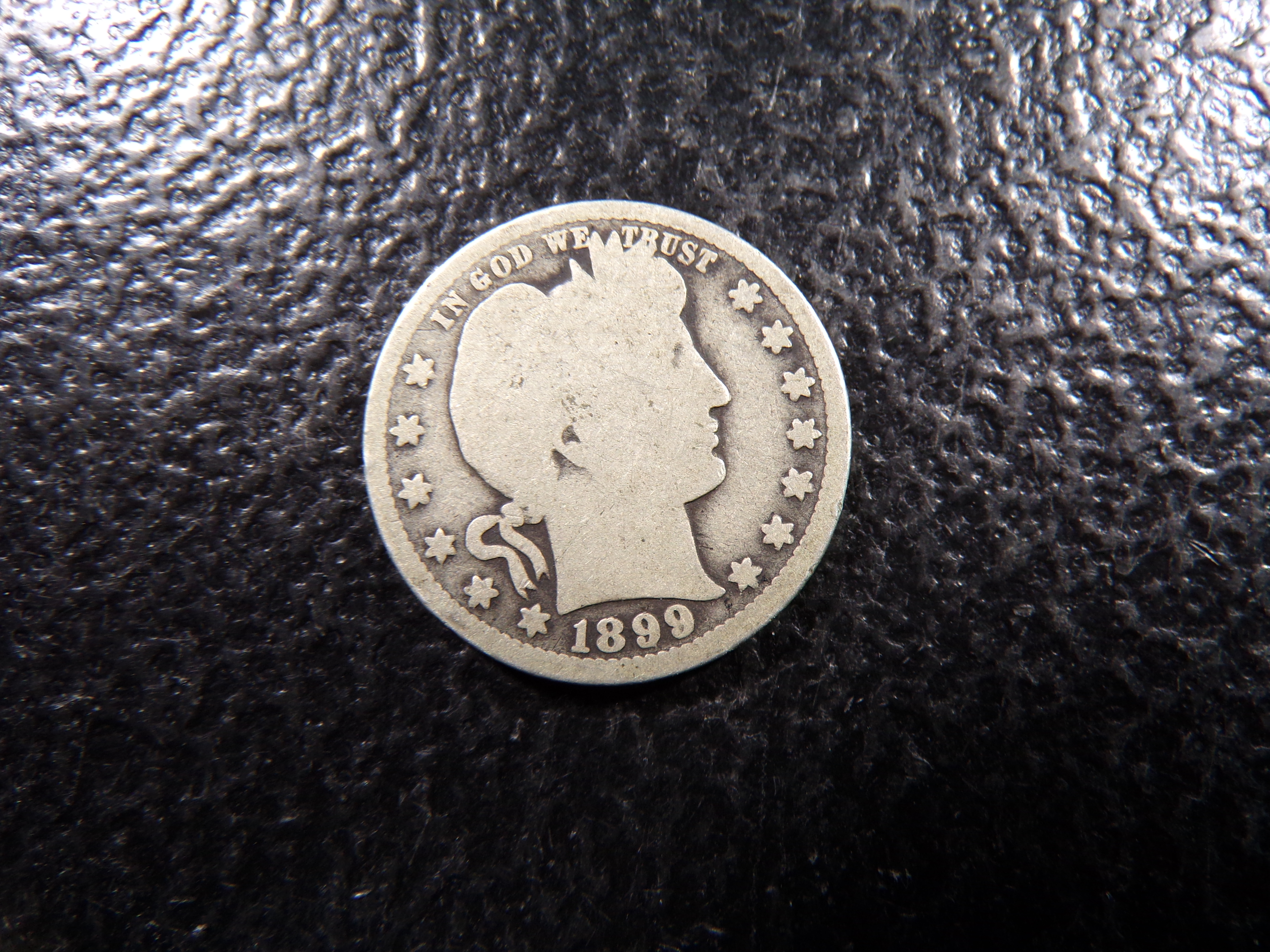 1899-O BARBER SILVER QUARTER