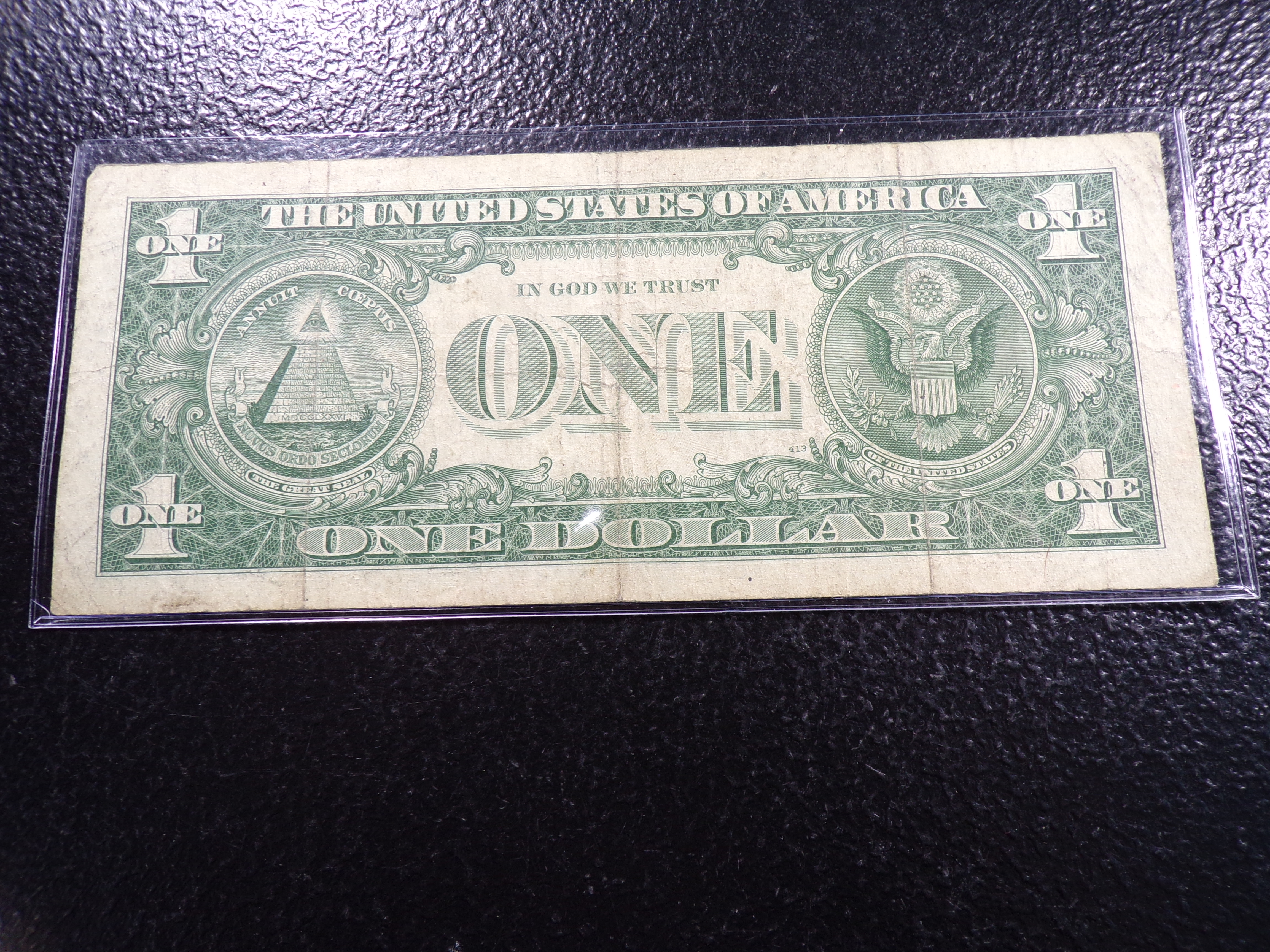 1957-A BLUE SEAL $1 SILVER CERTIFIACTE