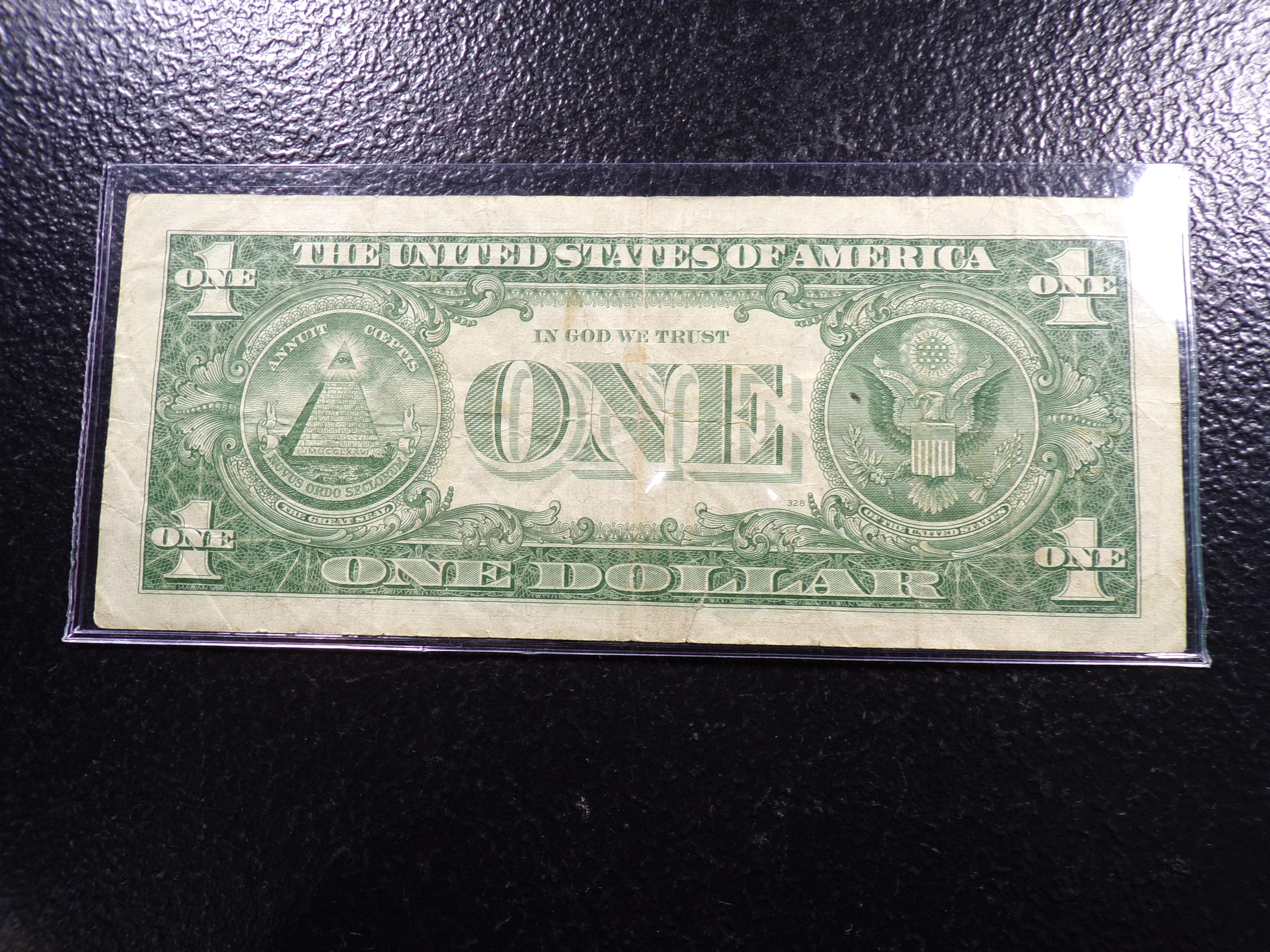 1957-A BLUE SEAL $1 SILVER CERTIFIACTE